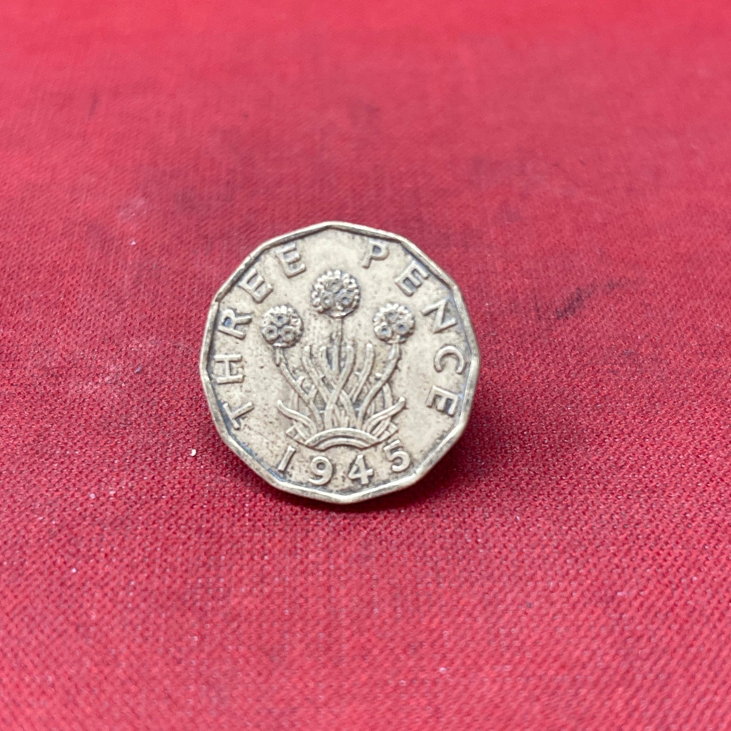 King George VI 1945 Threepence Coin