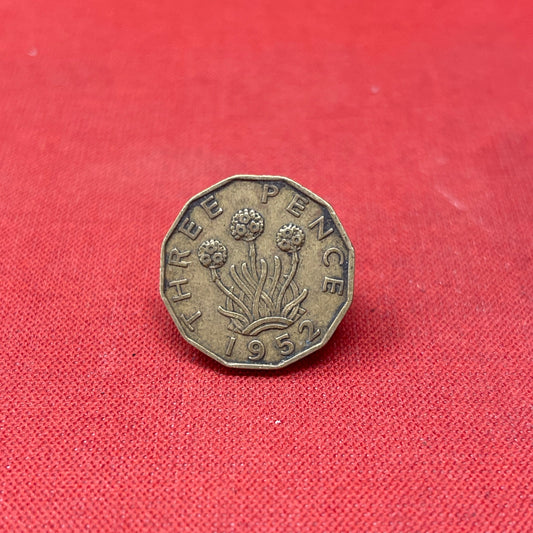 King George VI 1952 Threepence Coin