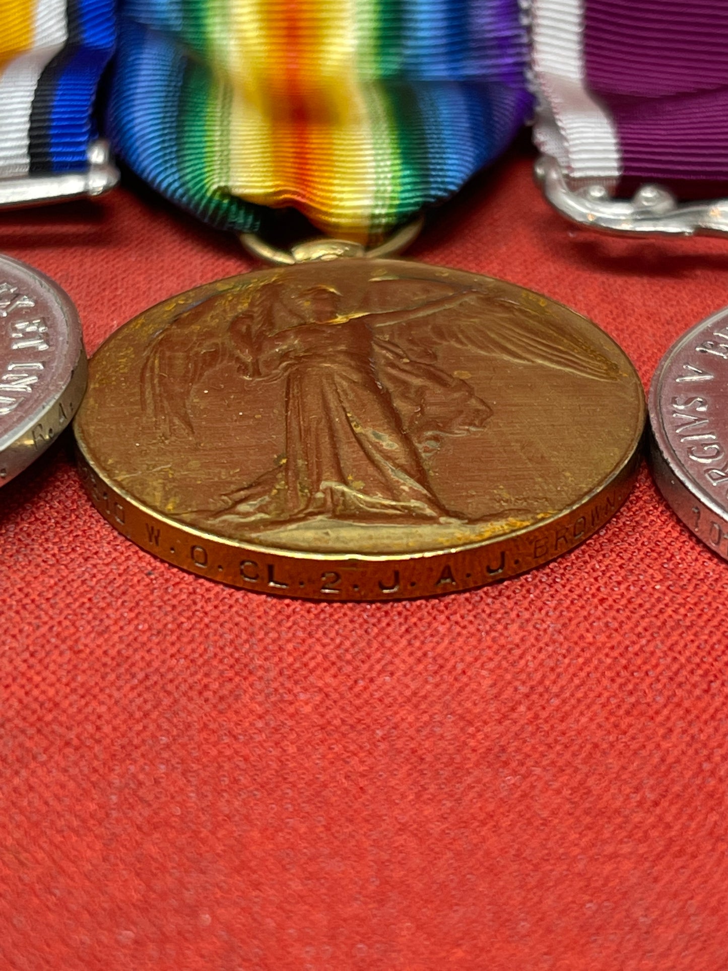 32310 Sjt J Brown R.F.A WW1 Trio, LSGC, MSM