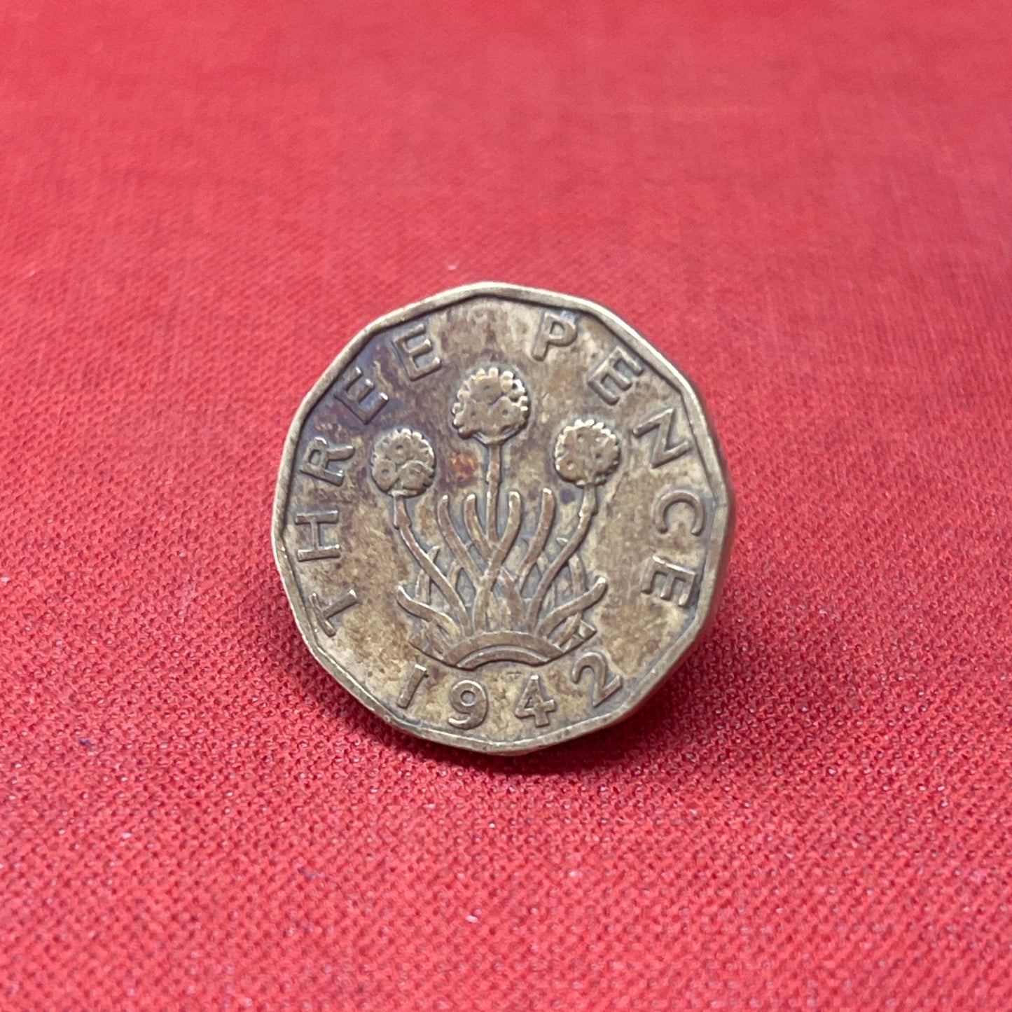 King George VI 1942 Threepence Coin