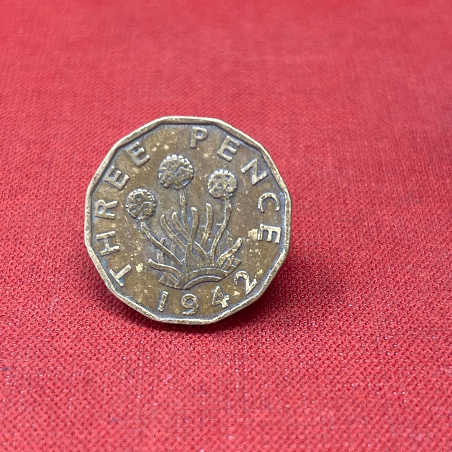 King George VI 1942 Threepence Coin