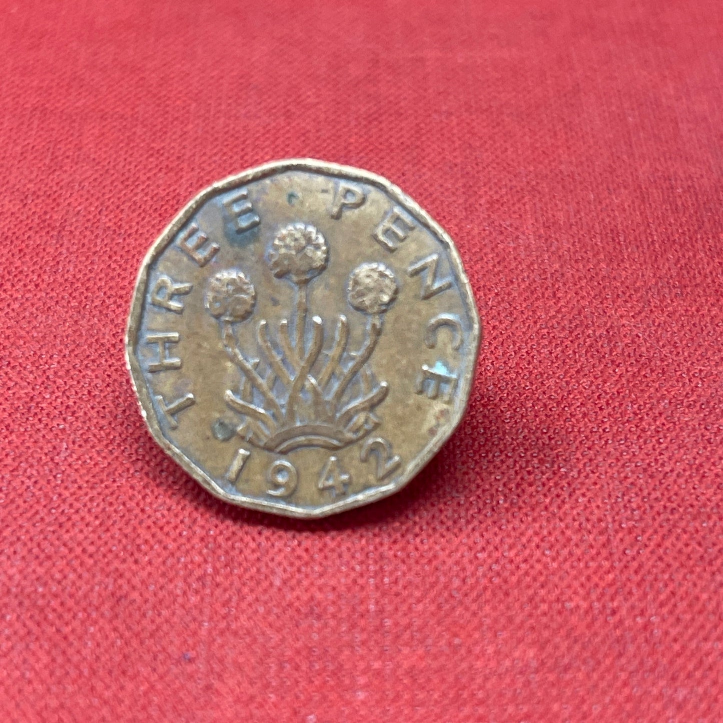 King George VI 1942 Threepence Coin