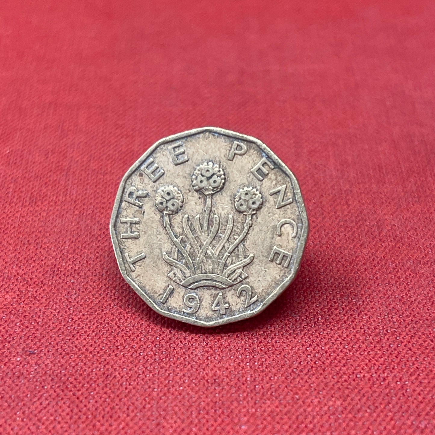 King George VI 1942 Threepence Coin