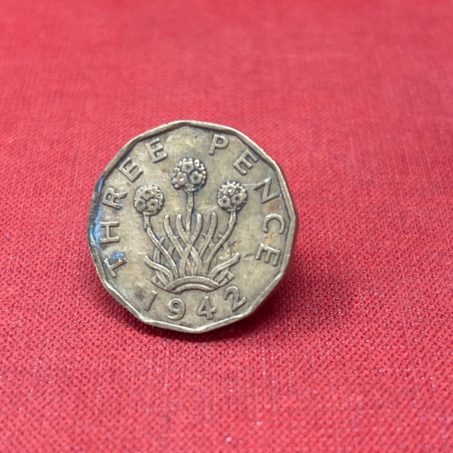 King George VI 1942 Threepence Coin