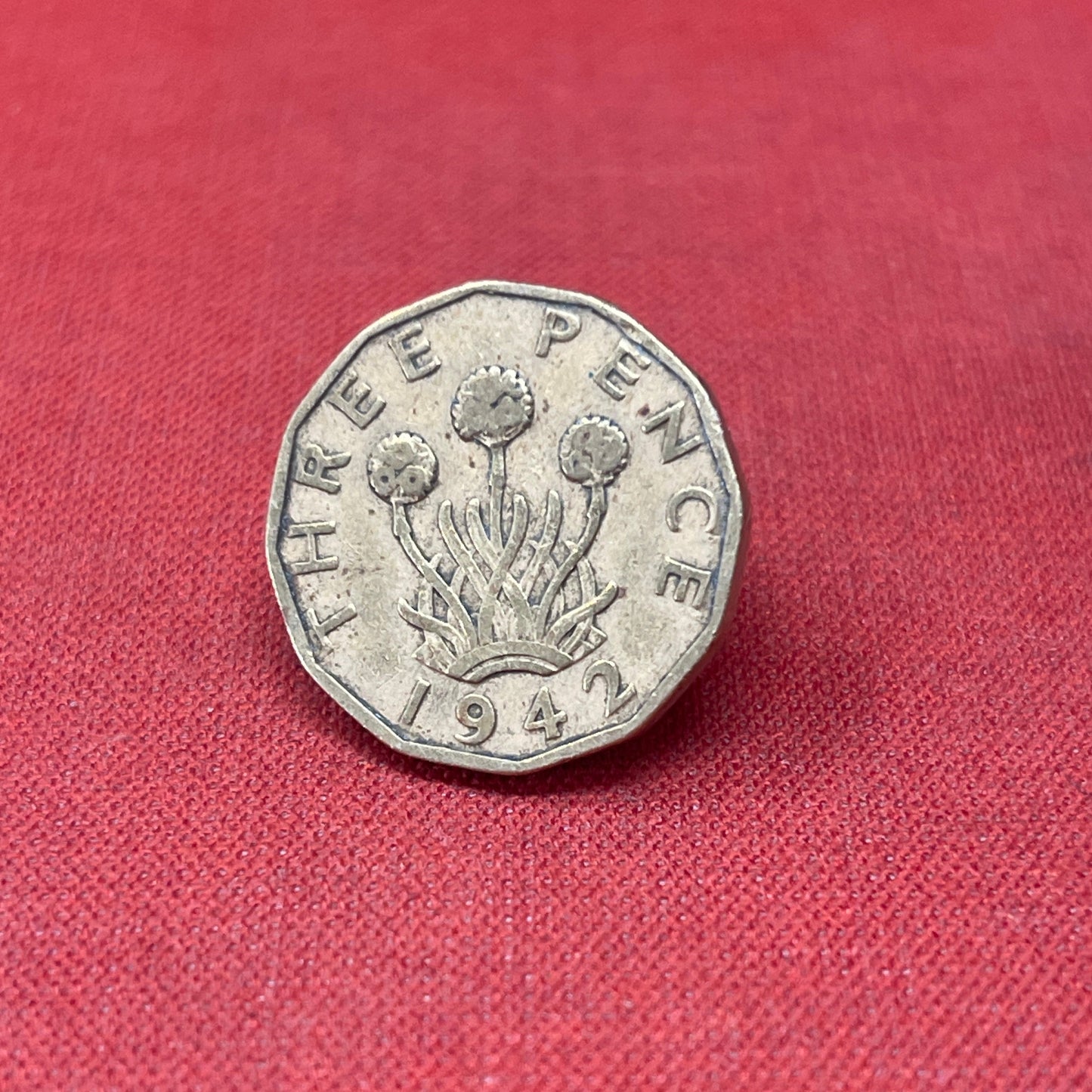 King George VI 1942 Threepence Coin