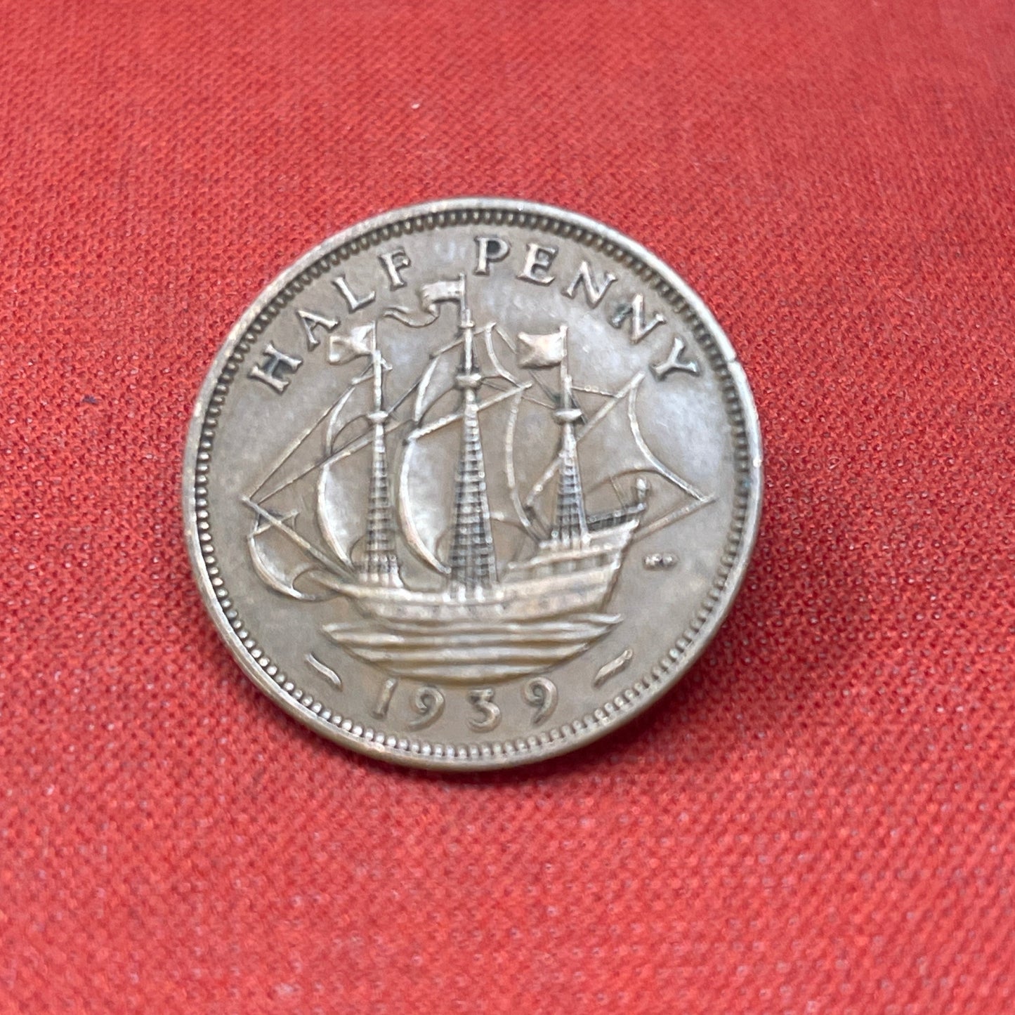 King George VI 1939 Half Penny