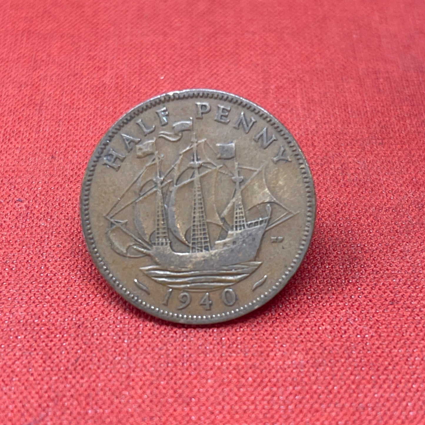 King George VI 1940 Half Penny