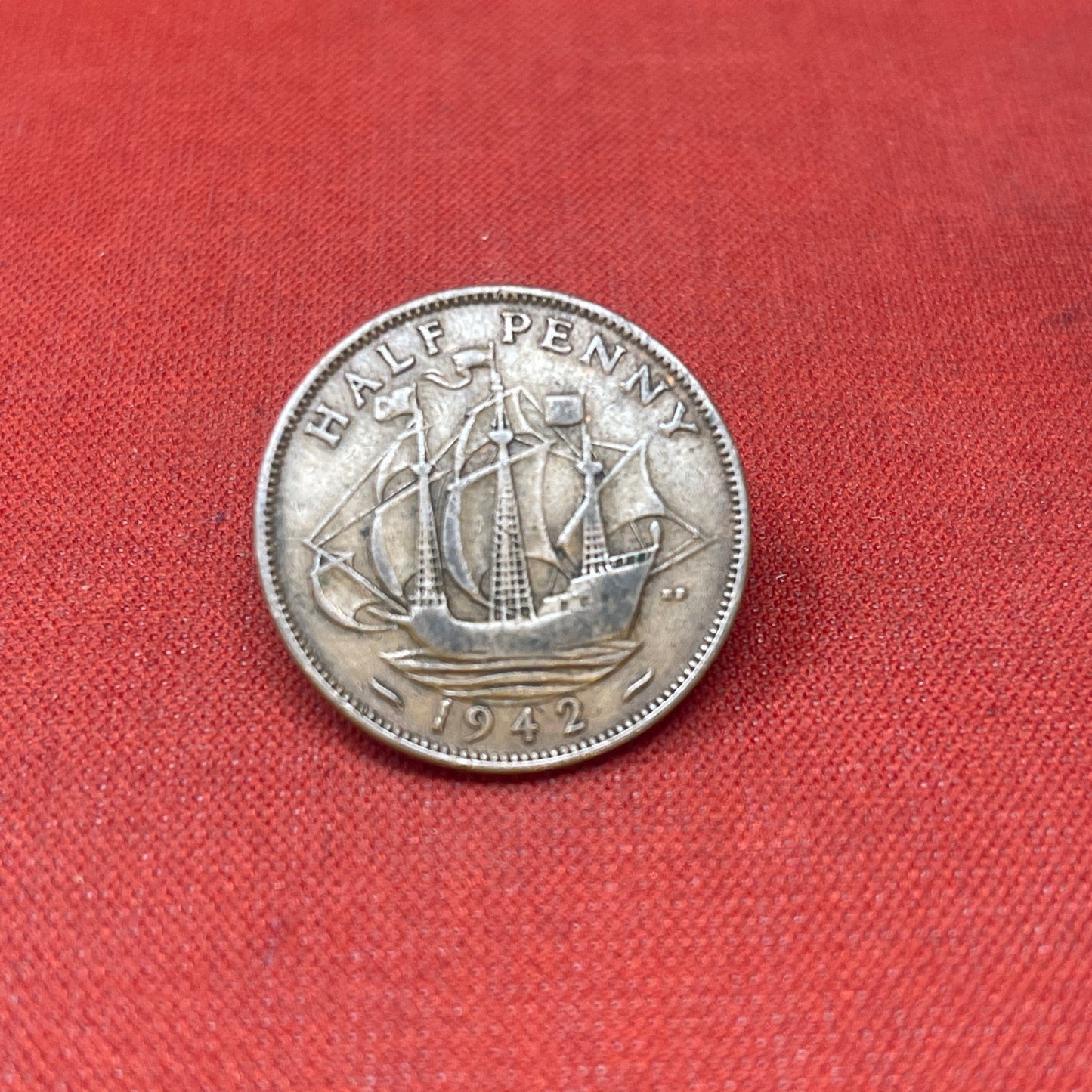 King George VI 1942 Half Penny