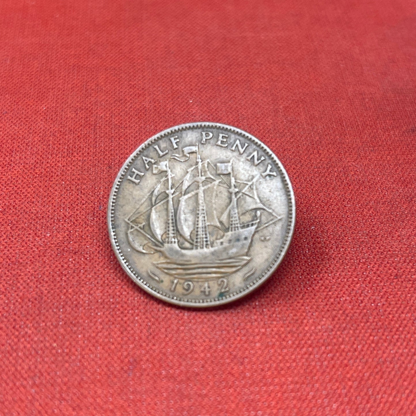 King George VI 1942 Half Penny