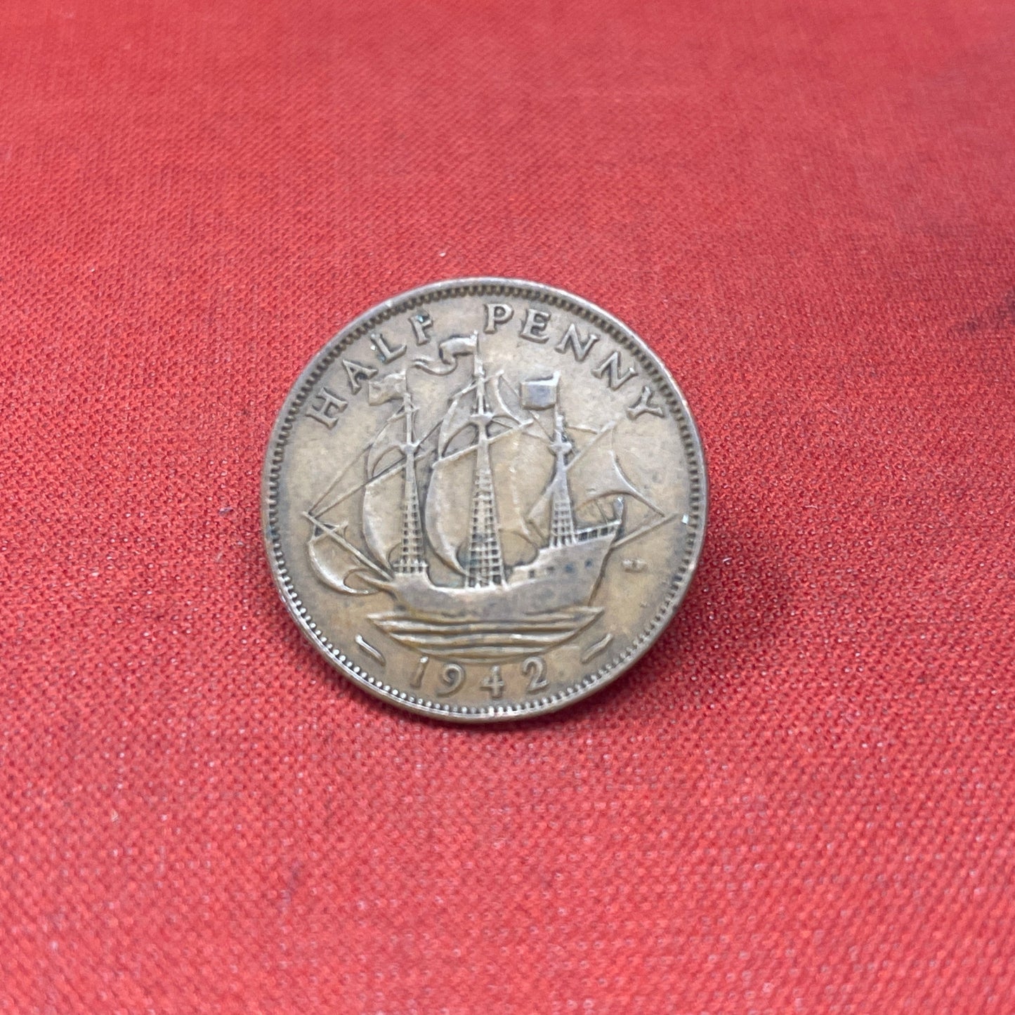King George VI 1942 Half Penny