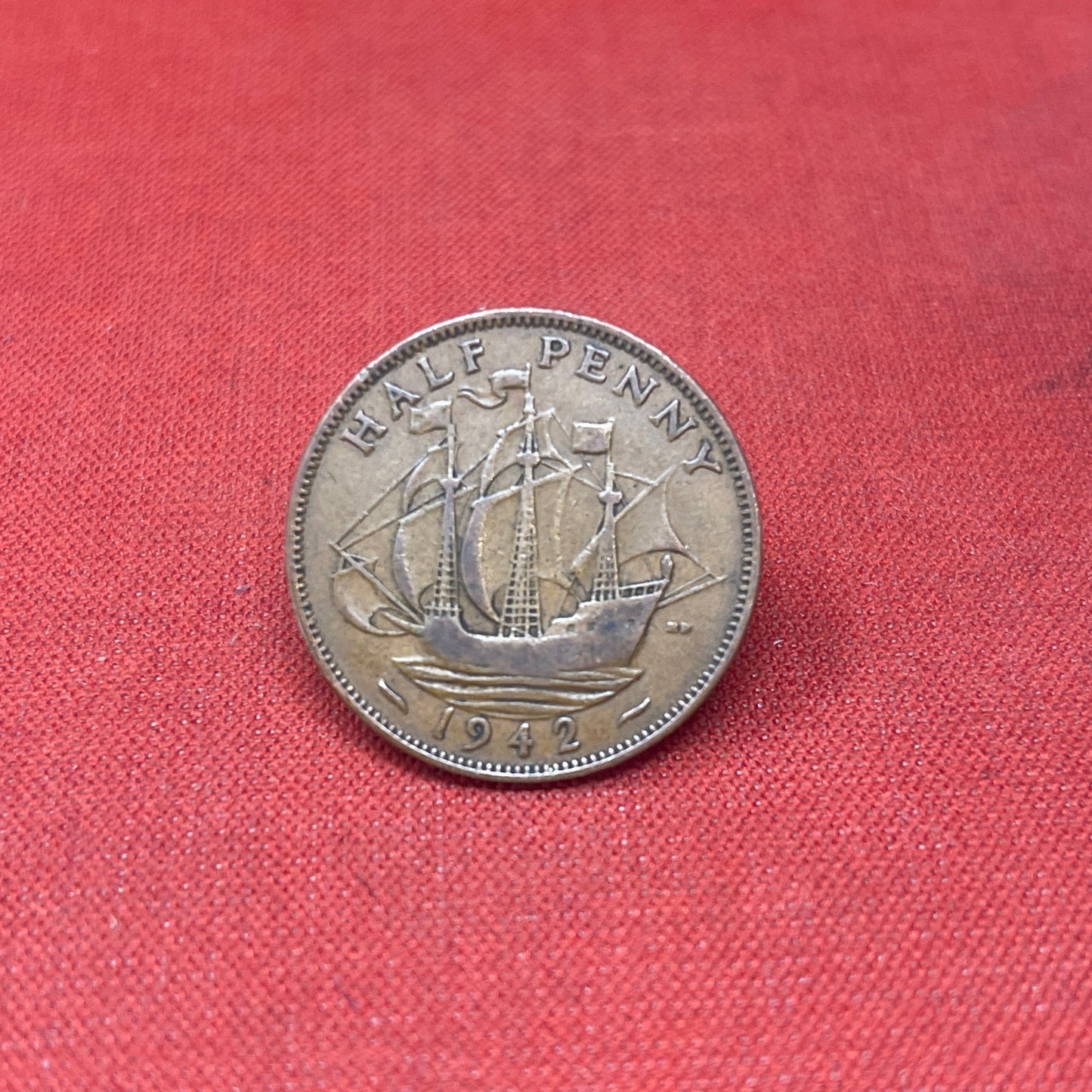 King George VI 1942 Half Penny
