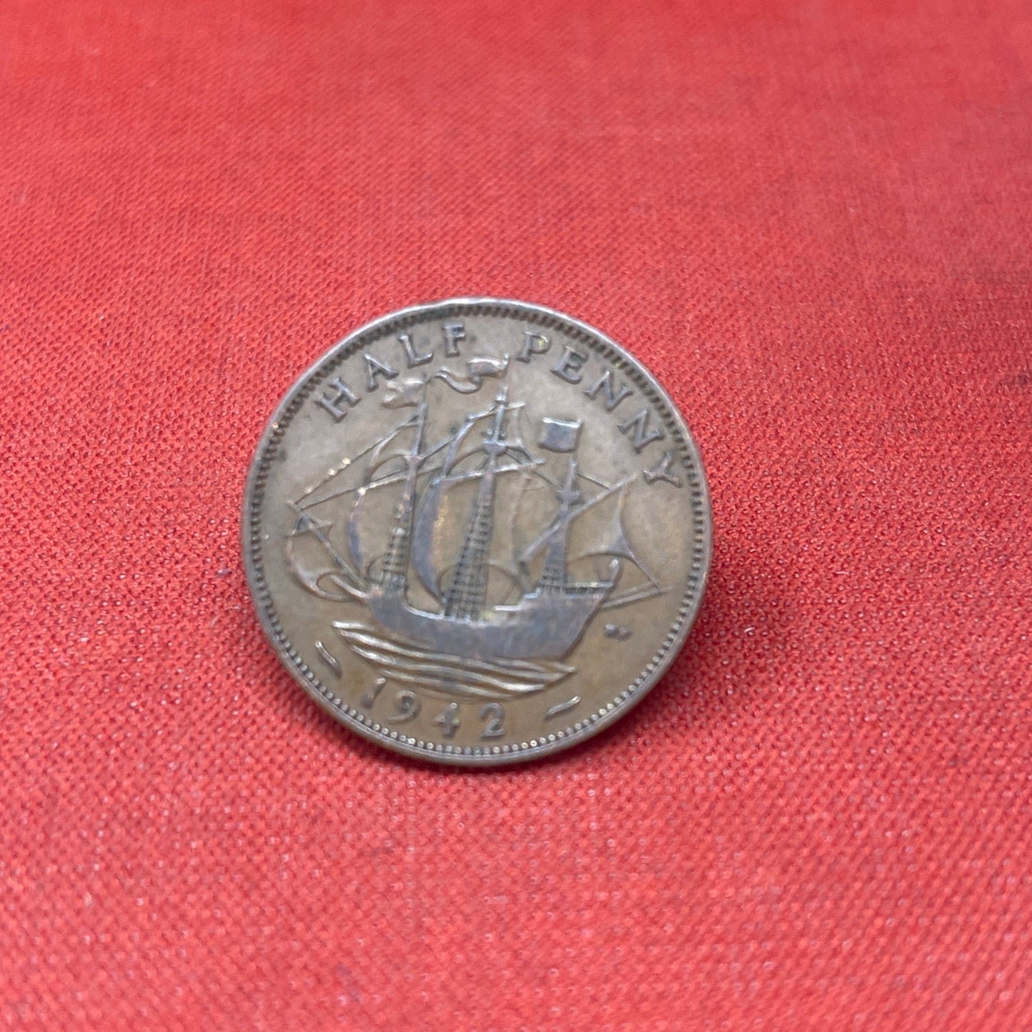 King George VI 1942 Half Penny