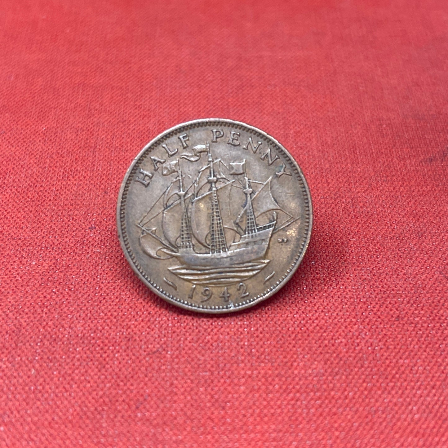 King George VI 1942 Half Penny