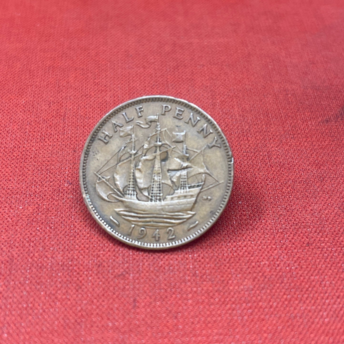King George VI 1942 Half Penny