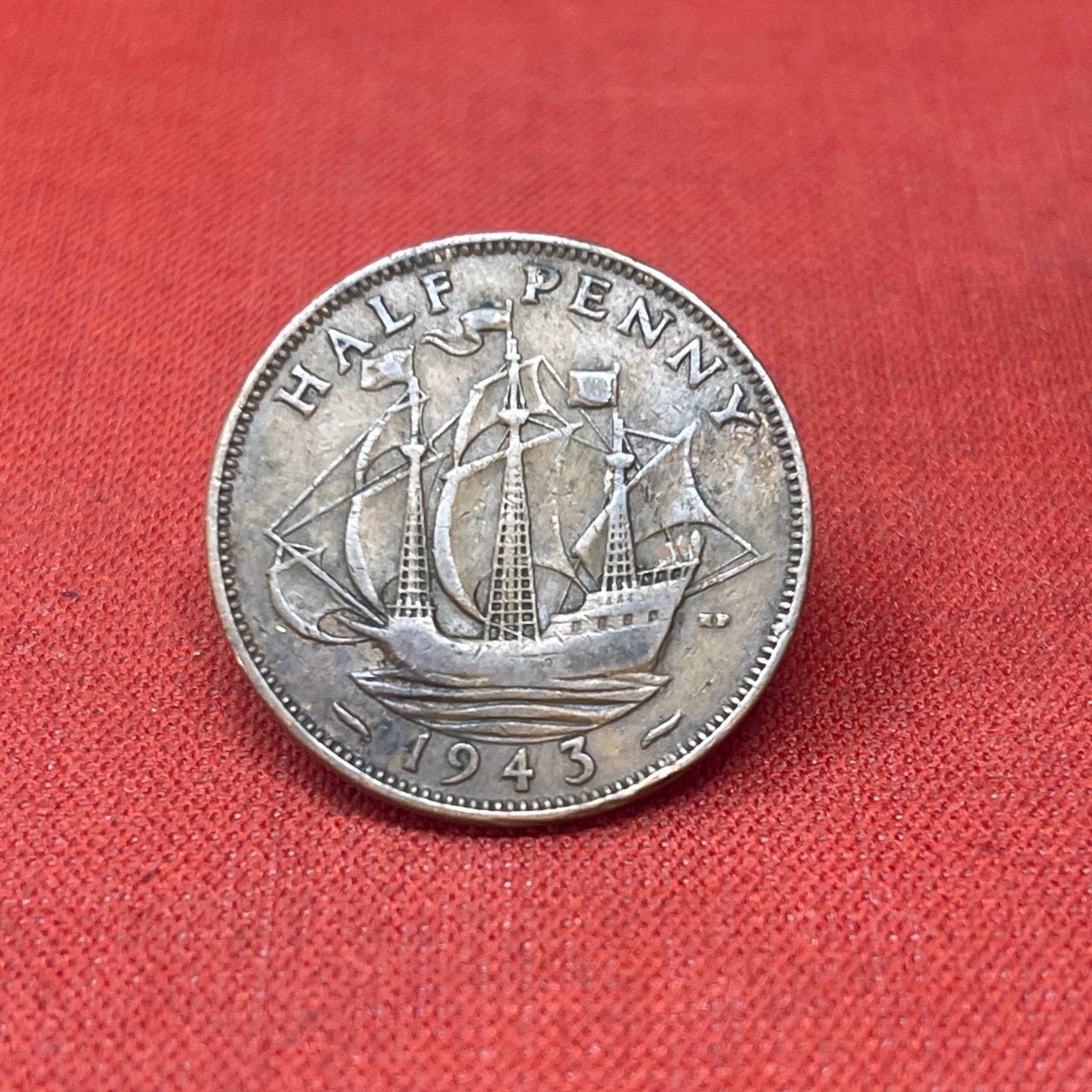 King George VI 1942 Half Penny