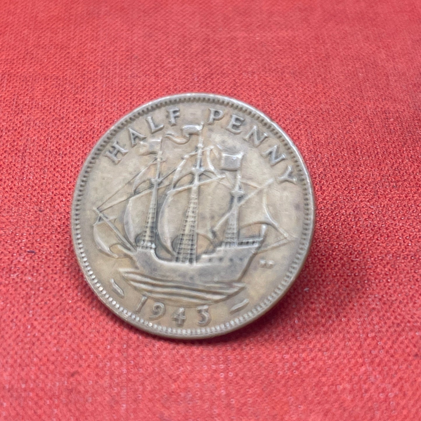 King George VI 1942 Half Penny