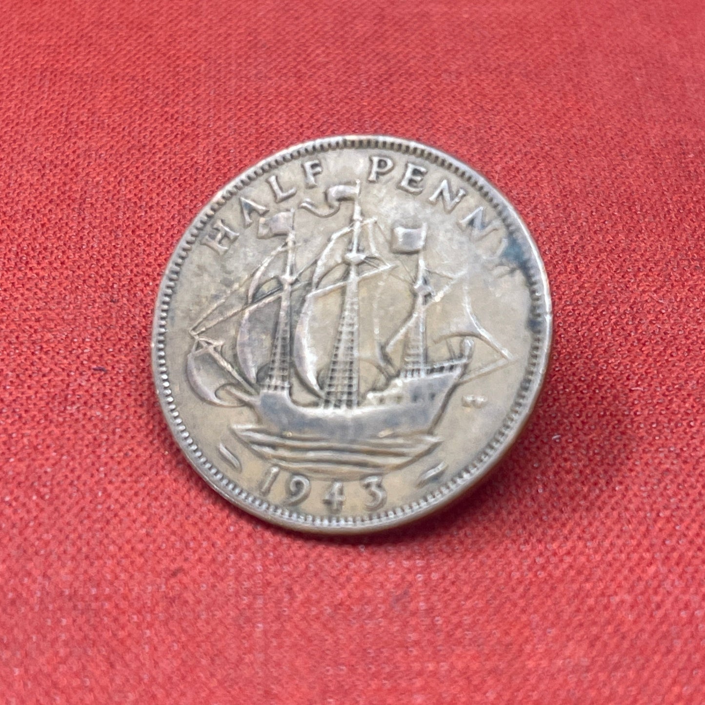 King George VI 1942 Half Penny