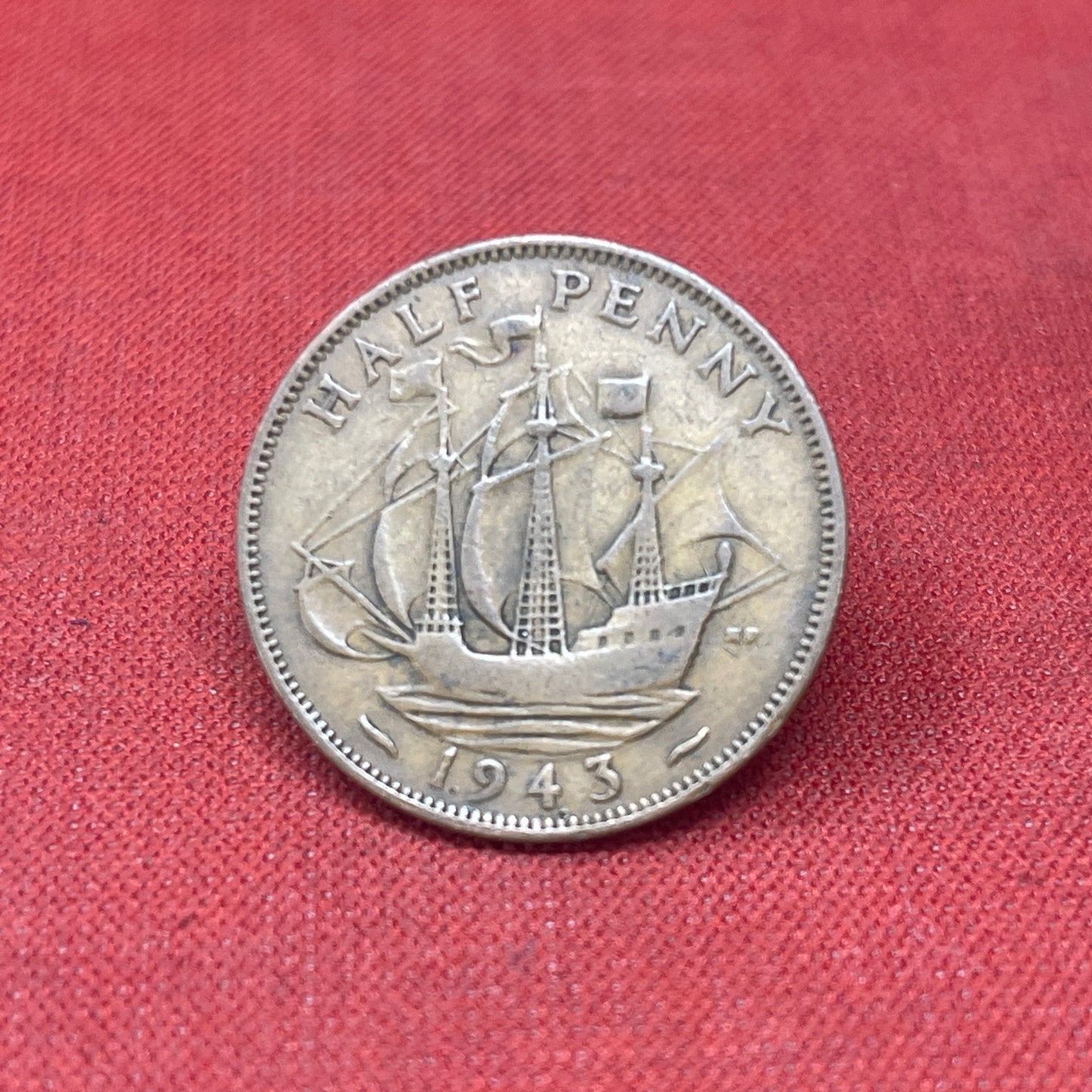 King George VI 1942 Half Penny