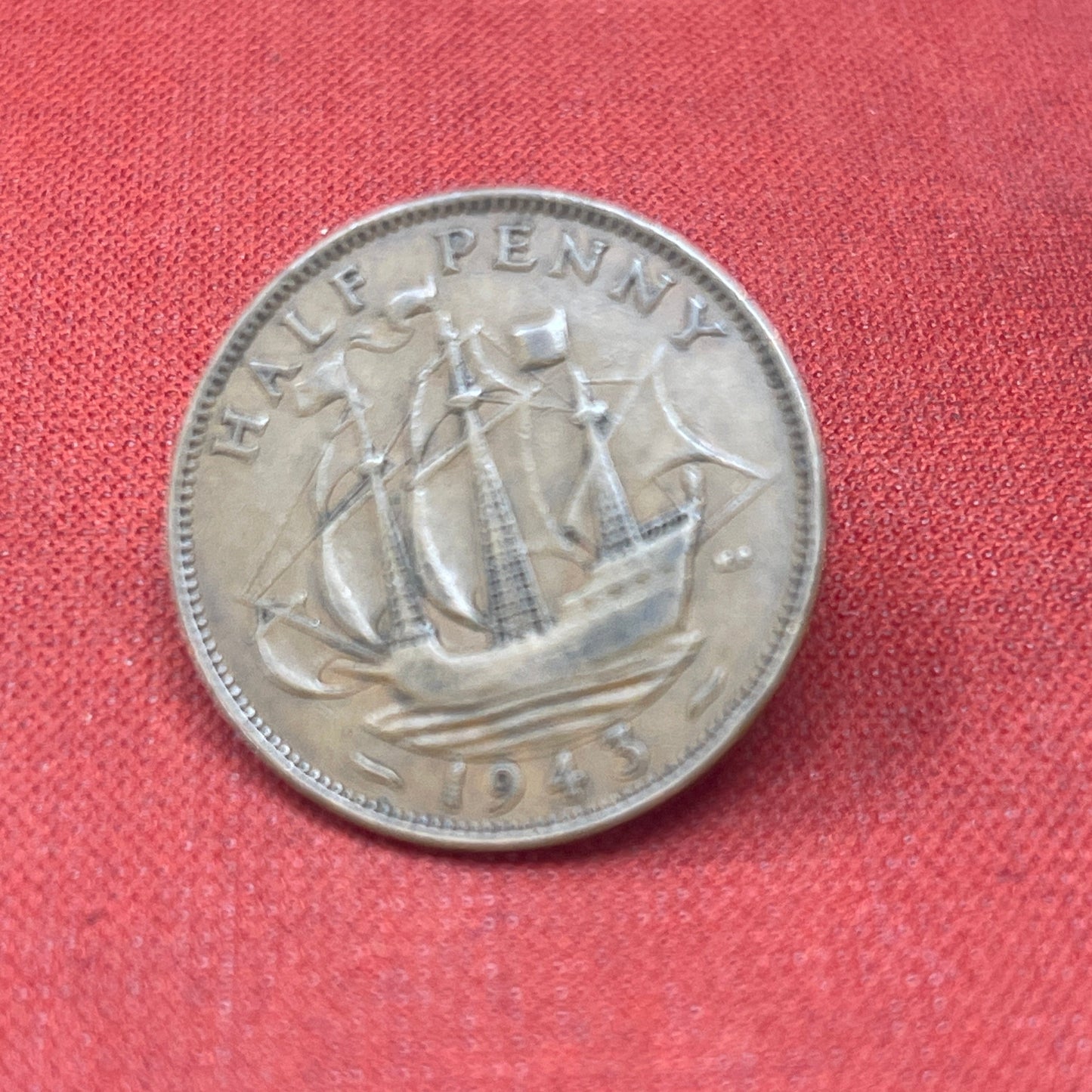 King George VI 1942 Half Penny