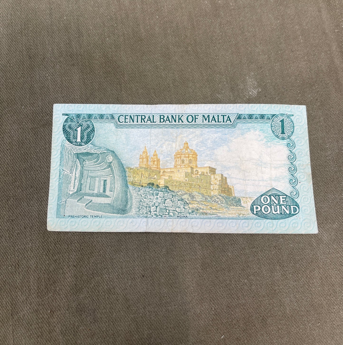 1967 Malta 1 Lira Banknote – Bank Centrali Ta’ Malta