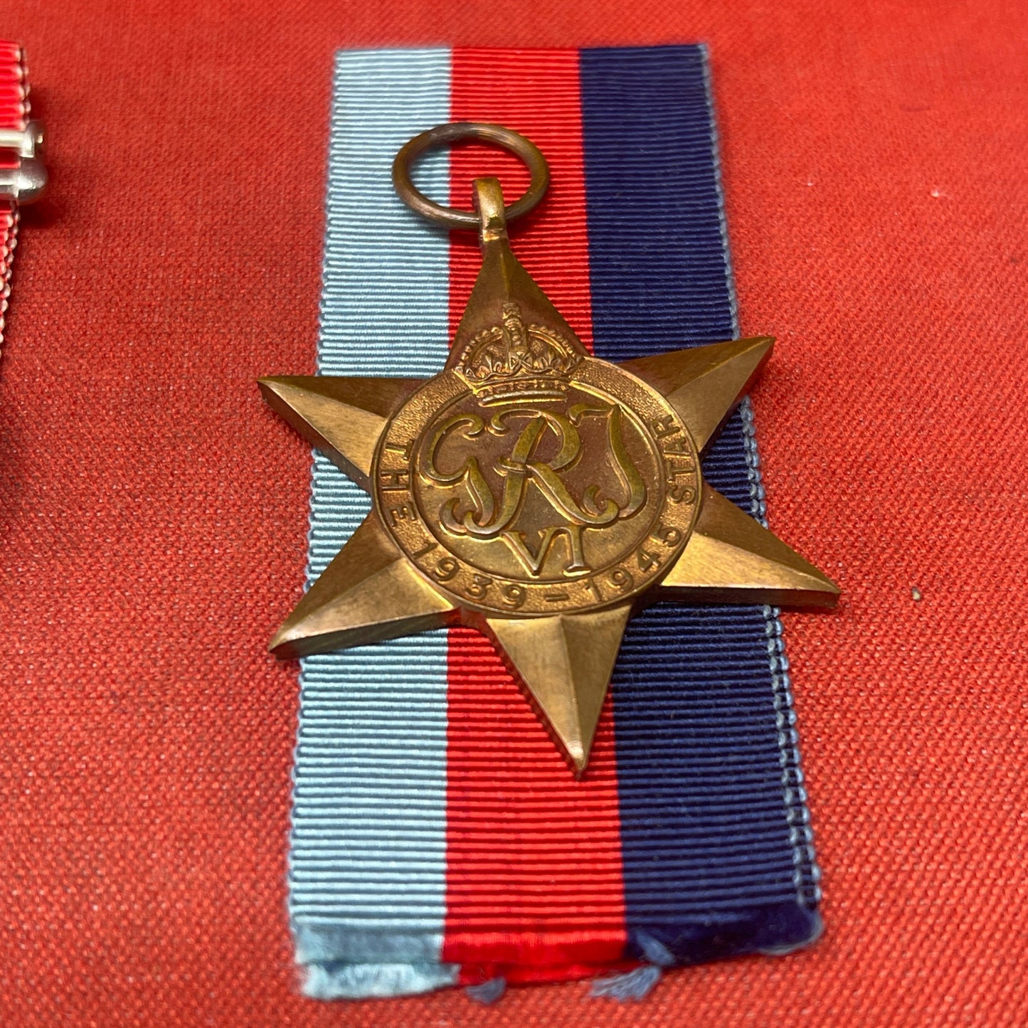 WW2 Set of British War Medals, Defence Medal, 1939-45 Medal, 1939-45 Star, France Germany Star