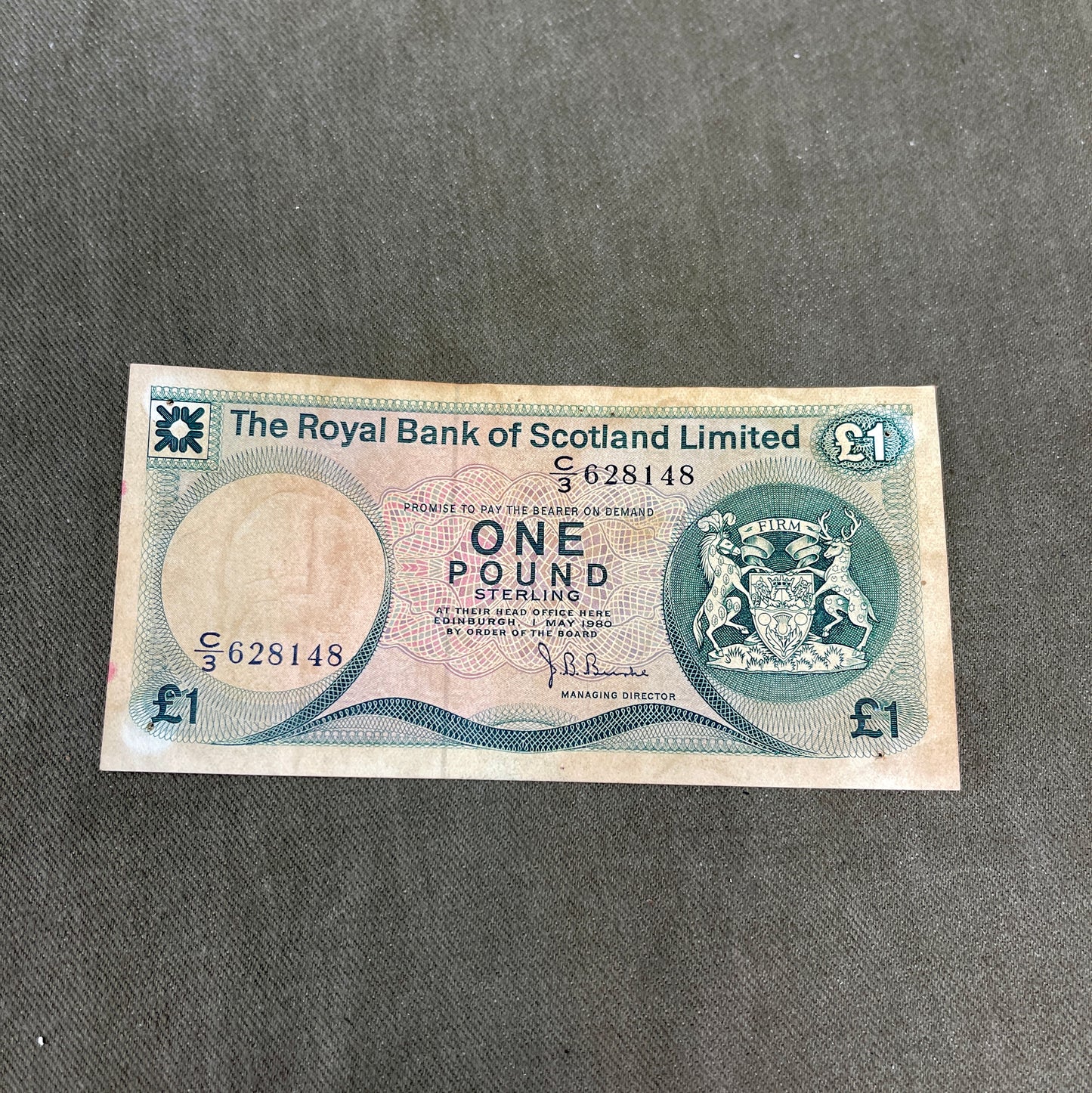 Collection of Vintage Scotitsh £1 Banknotes