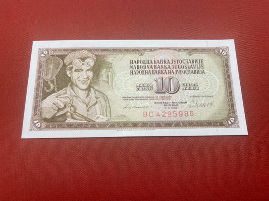 Socialist Republic of Yugoslavia 1963 - 1992 10 Dinara