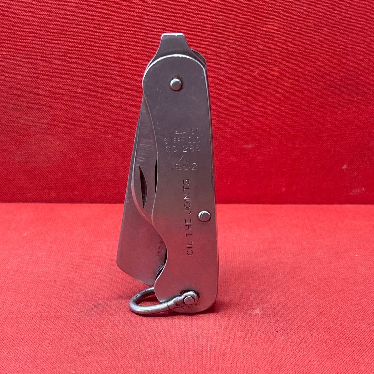 British 1952 Dated Army Pocket Knife H.M. Slater Sheffield CC1286