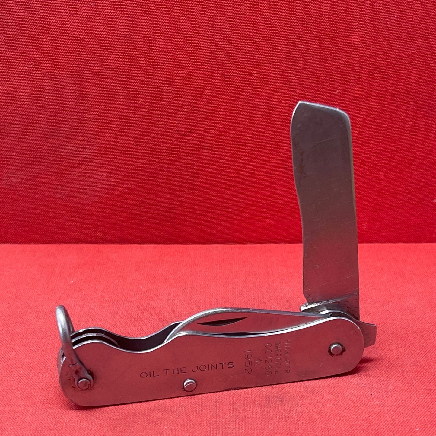 British 1952 Dated Army Pocket Knife H.M. Slater Sheffield CC1286