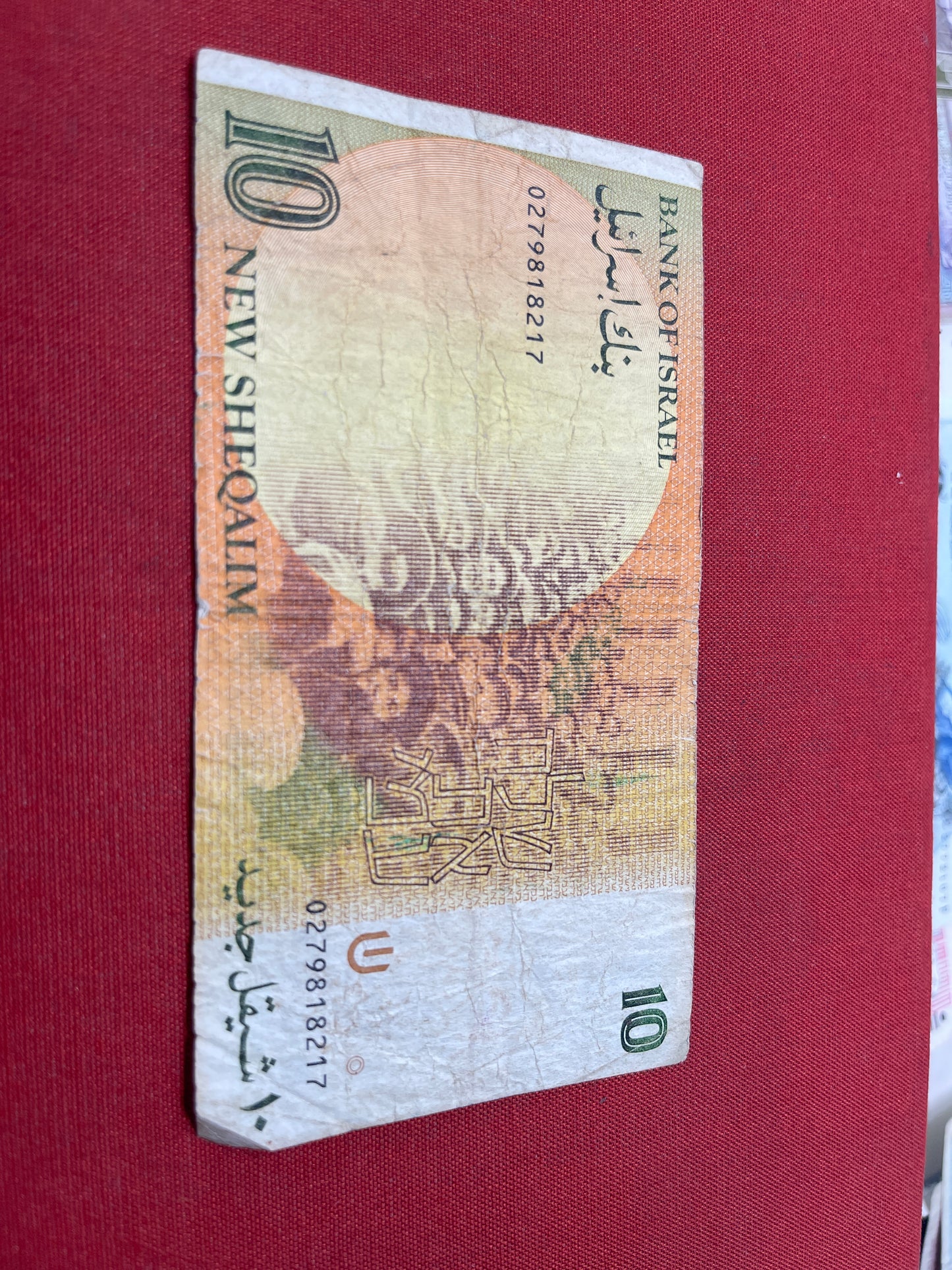 10 Israeli New Sheqalim banknote (Golda Meir)