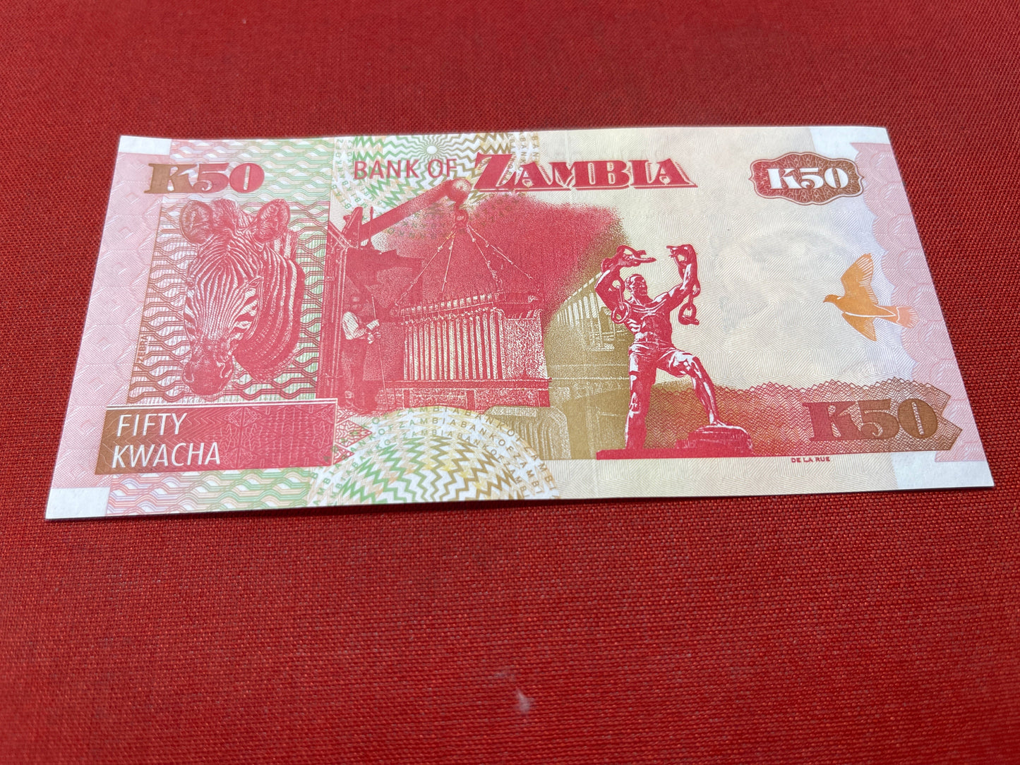 Bank of Zambia 50 Kwacha Serial