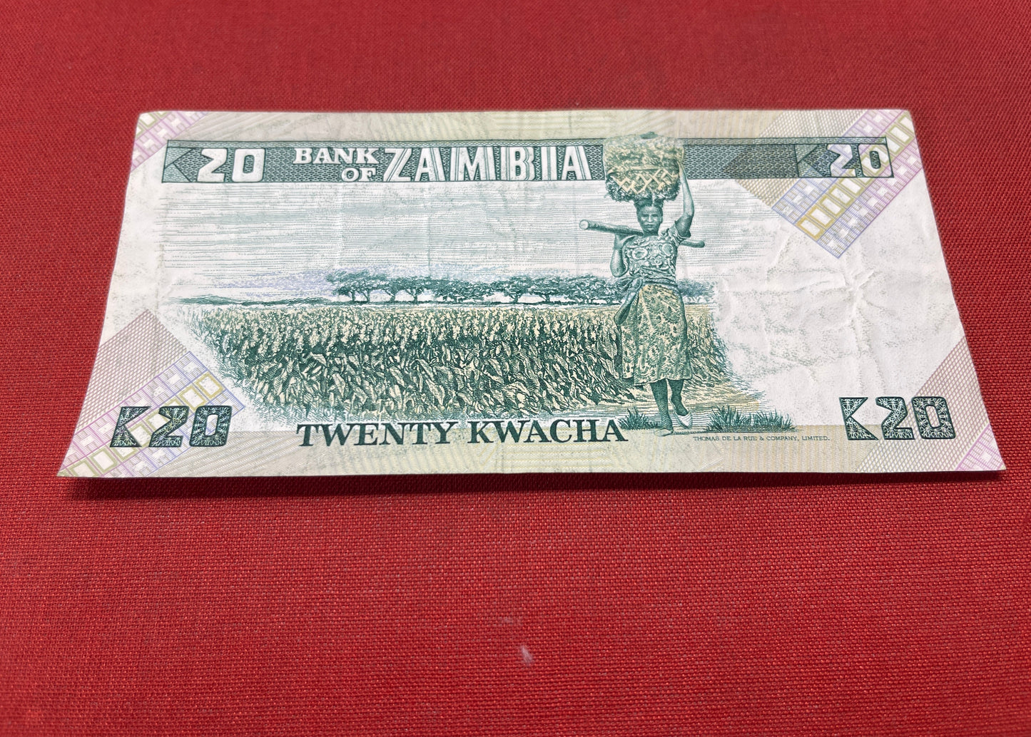 Bank of Zambia 20 Kwachi AD/3472284 1992