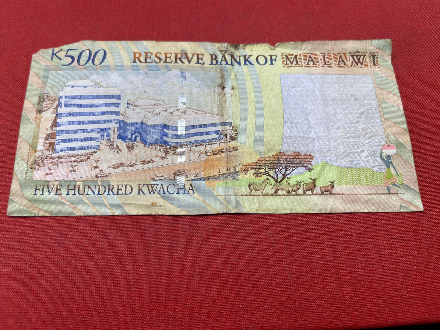 Bank of Malawi 500 Kwacha