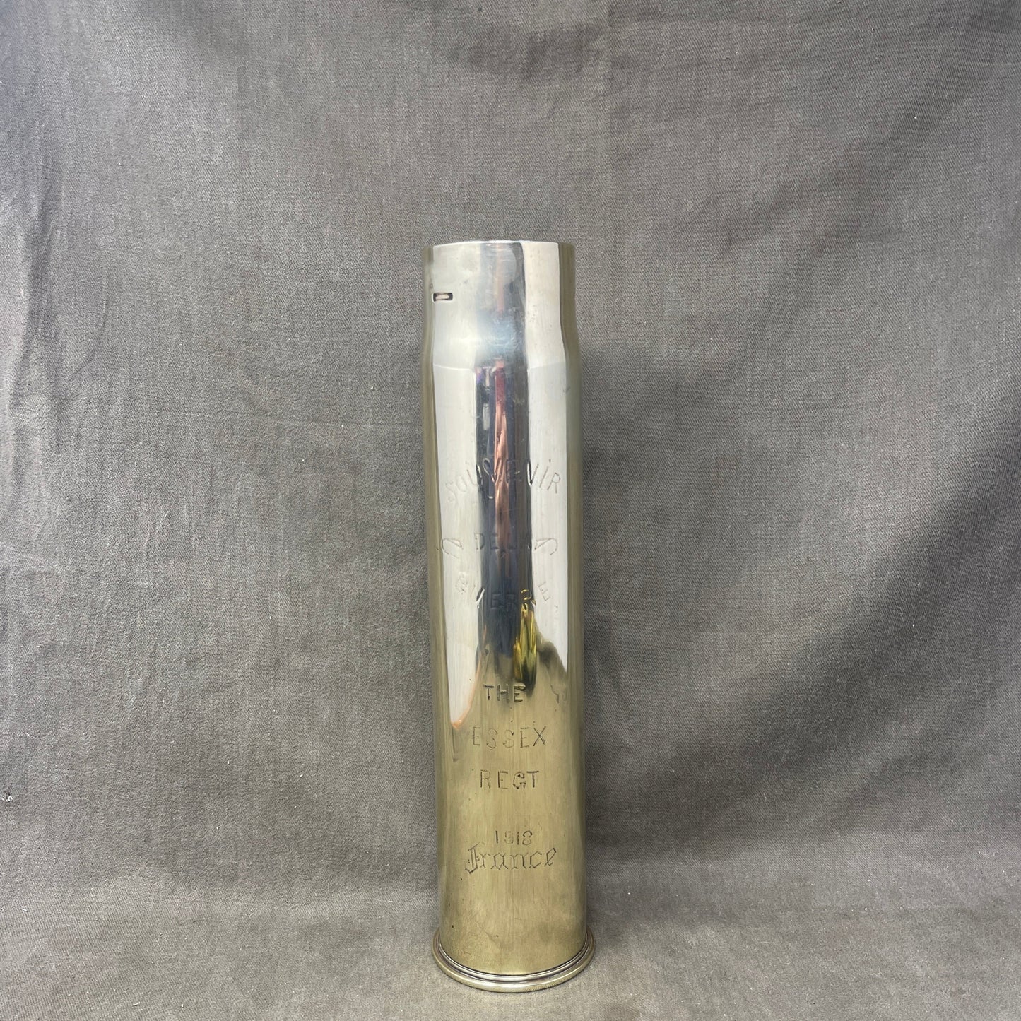 British 6Pdr MKIII Brass Shell Case Dated 1917 Made By Kynoch