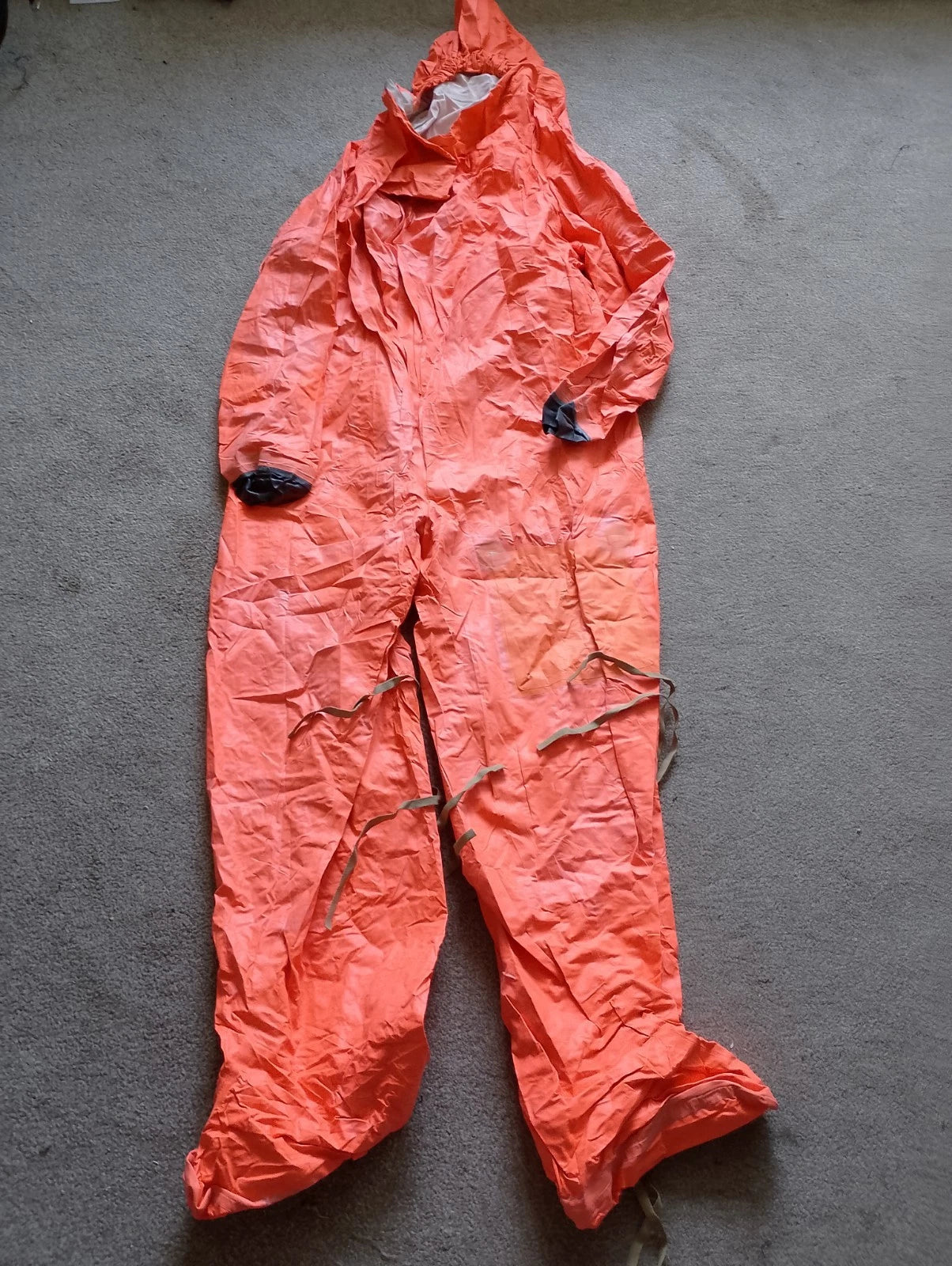 Original Royal Navy Orange Hi-Visibility Survival Suit – Size Large, Excellent Condition
