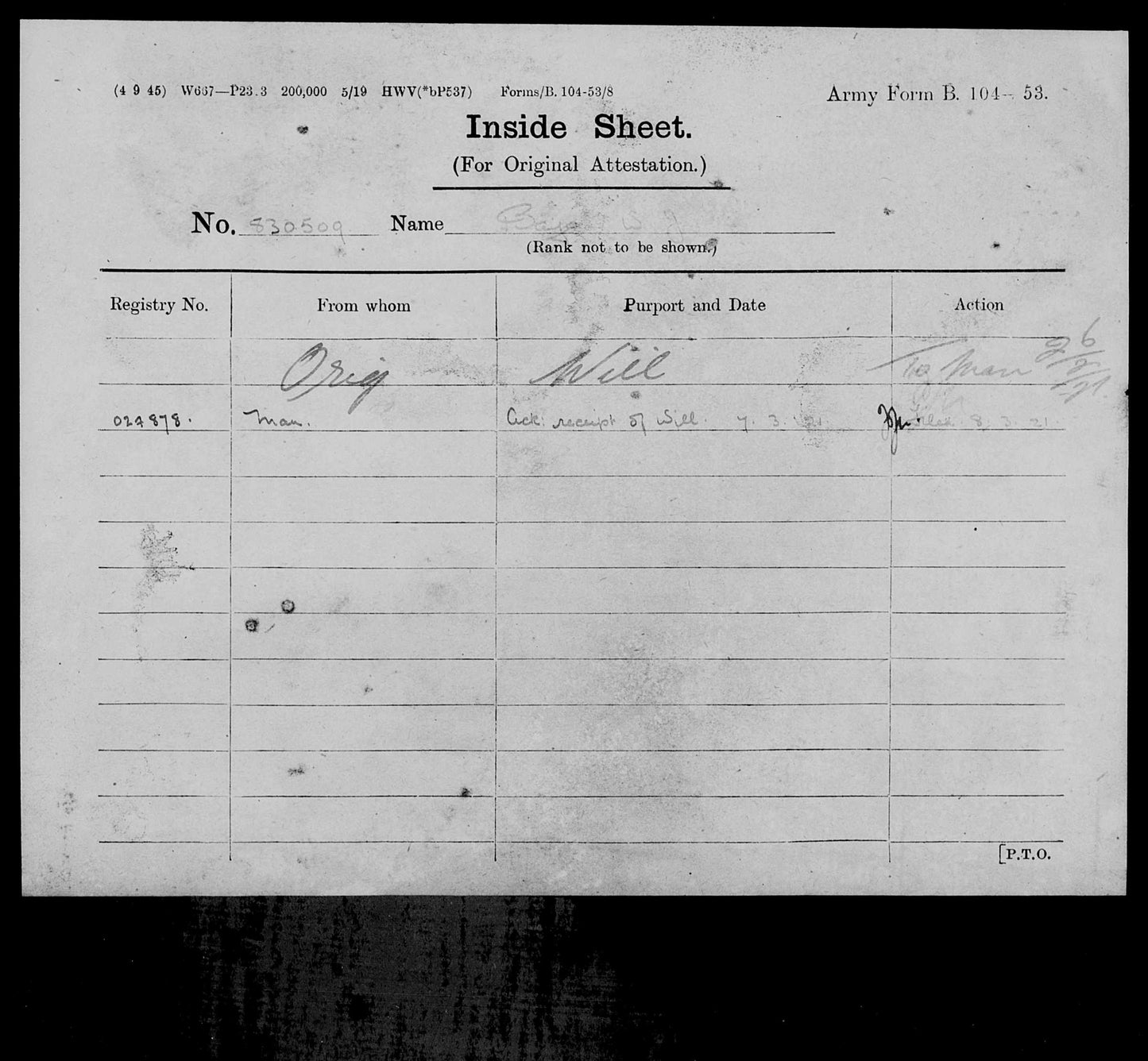 ww1 soldiers service record