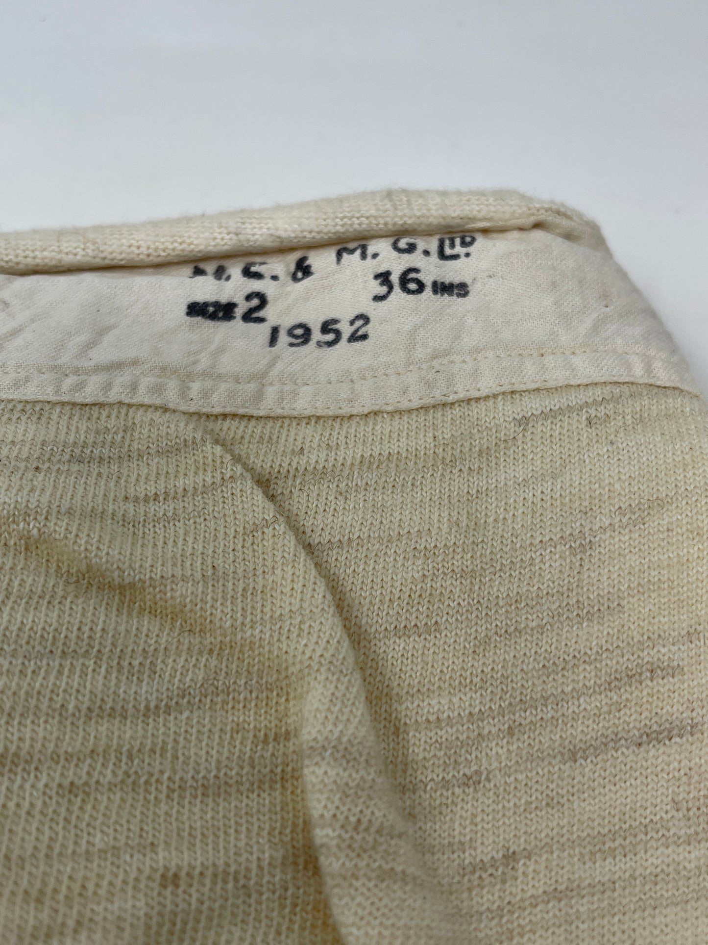 British Army 1952 Dated Long Johns