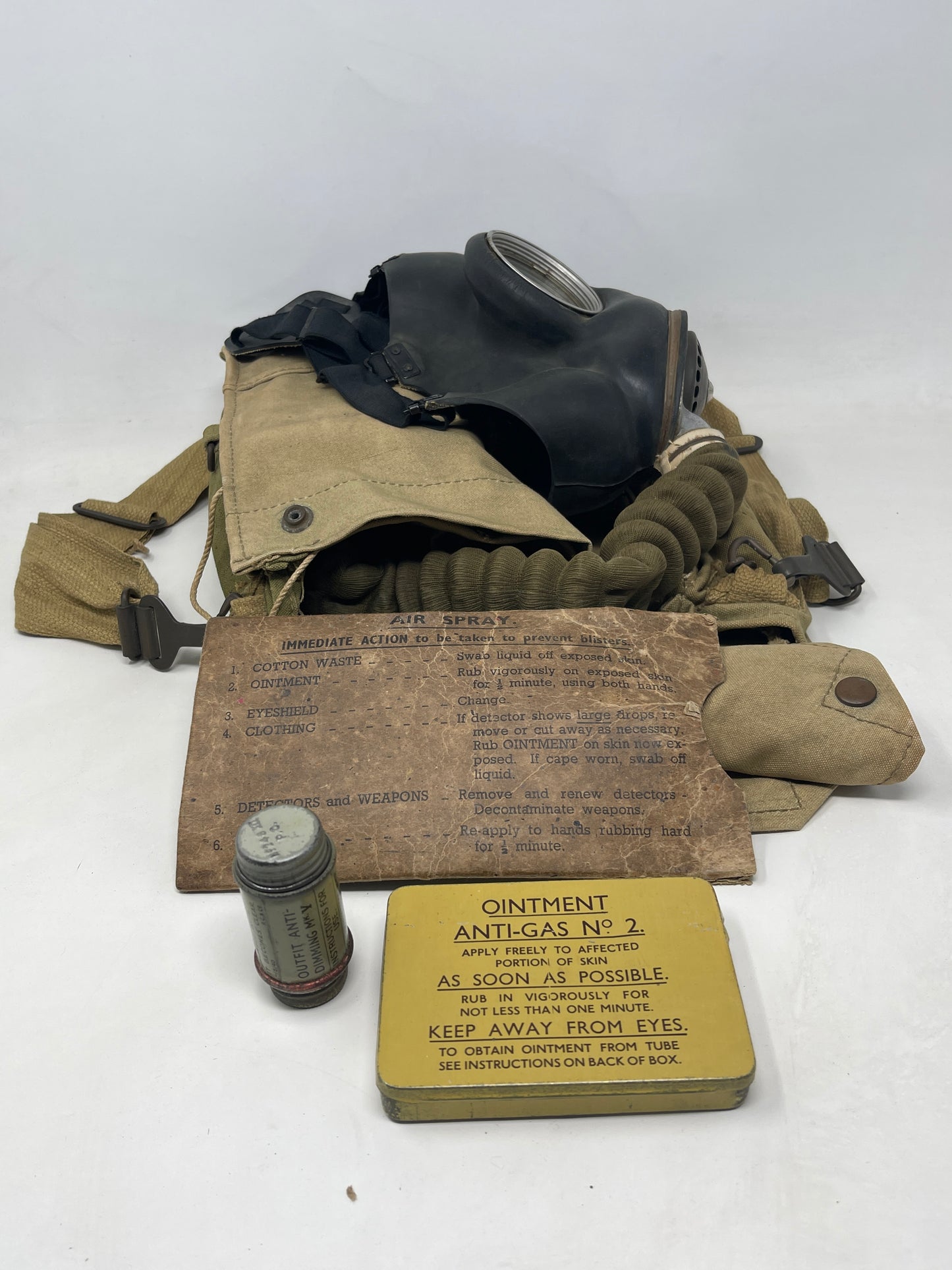 British Respirator, Anti-Gas, General Service, Mk V & Haversack, Mk VI: