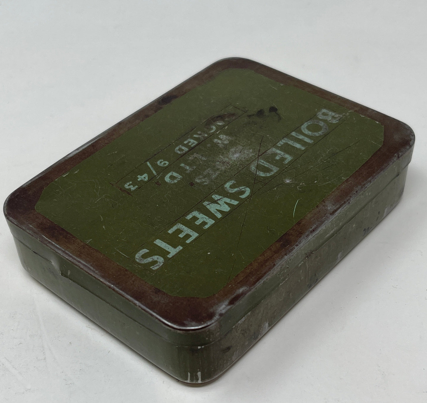 British Army Boiled Sweet Tin Packed 9/43