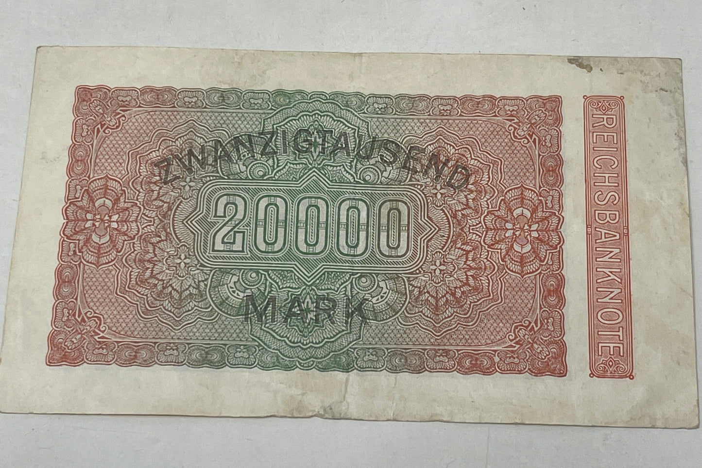 Reichsbanknote Zwanzigtausend 20000 Mark