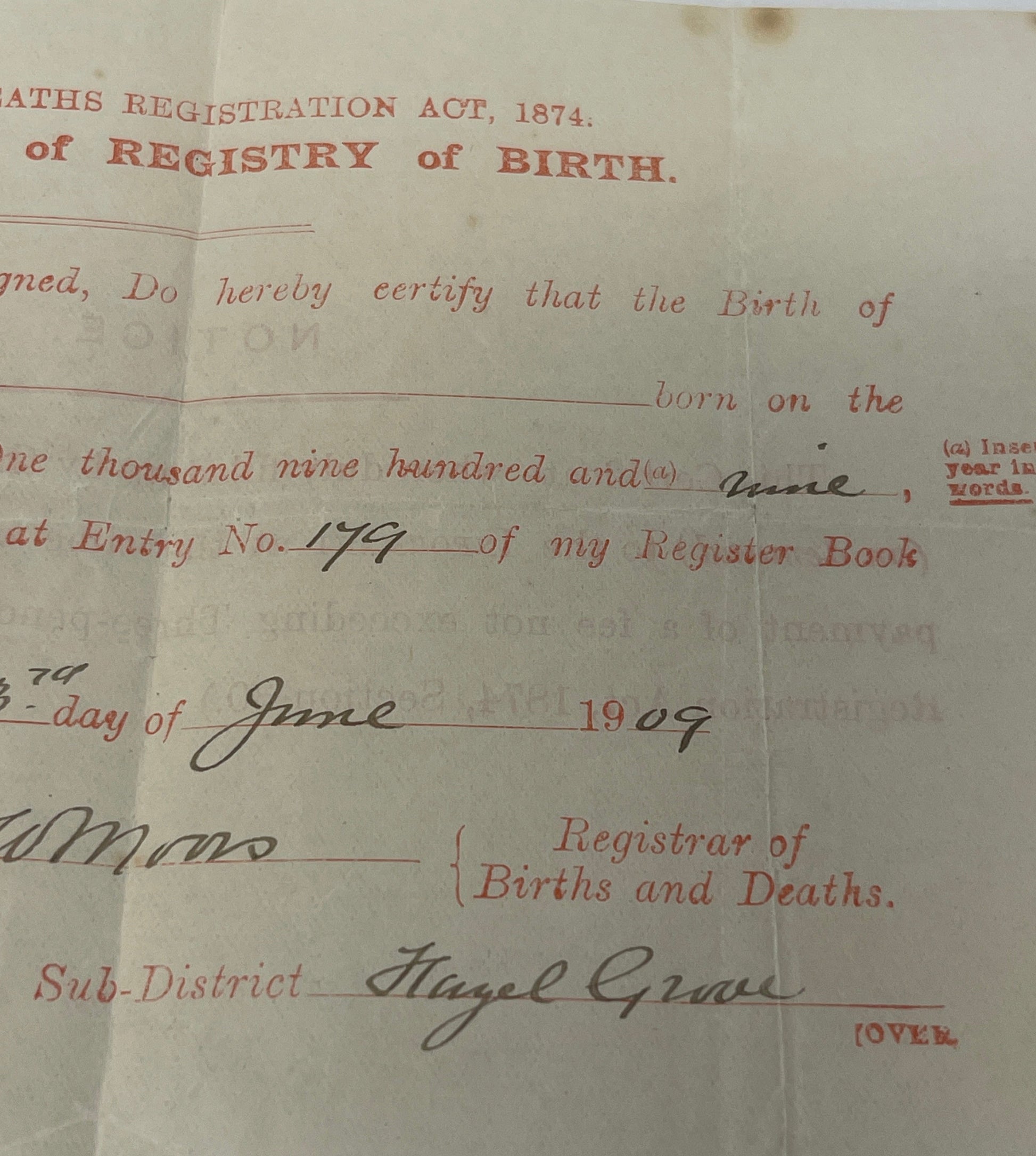 POW Letter, Photos, Birth Certificate relating to N Bradbury Grenadier Guards