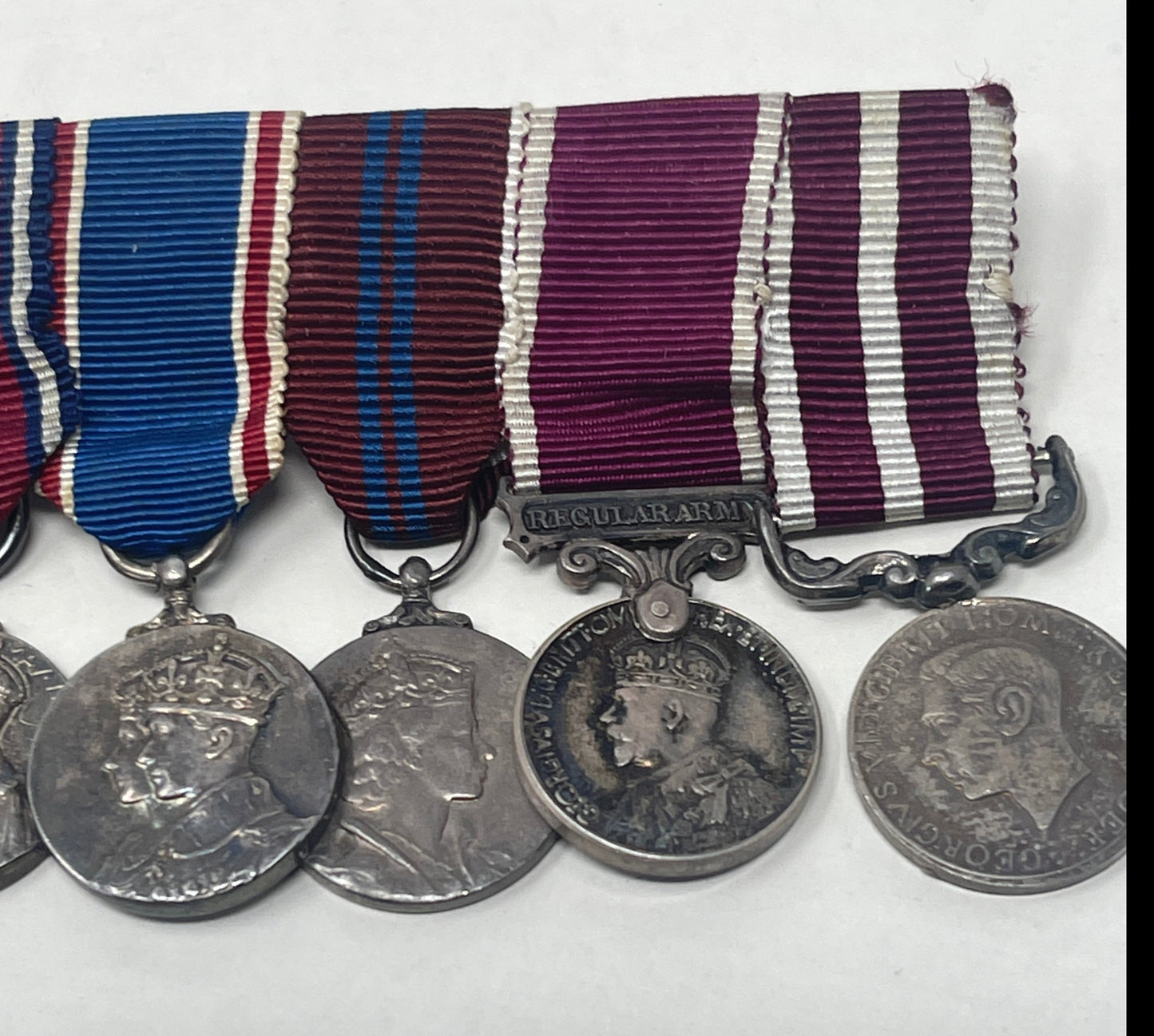 British Military World War I and later Eleven Medal Miniature Medal Dress Group
