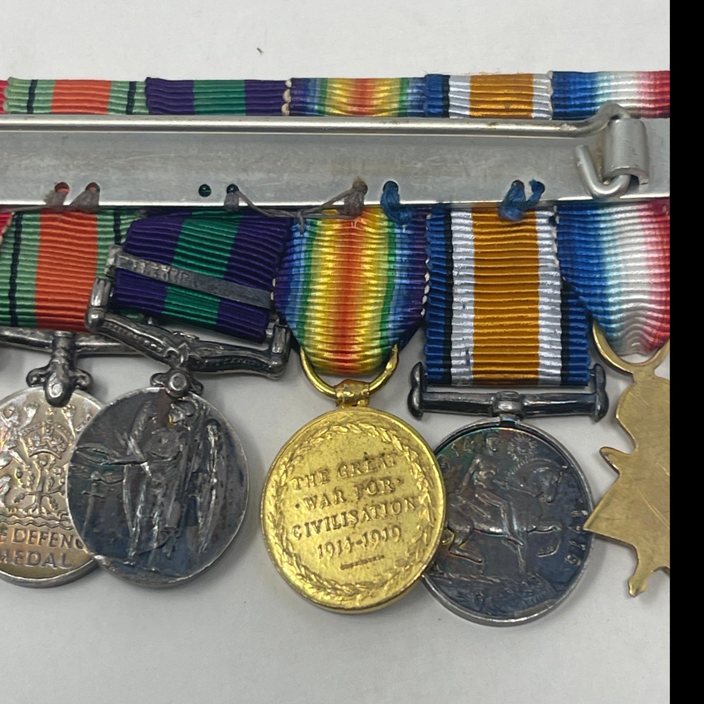 British Military World War I and later Eleven Medal Miniature Medal Dress Group