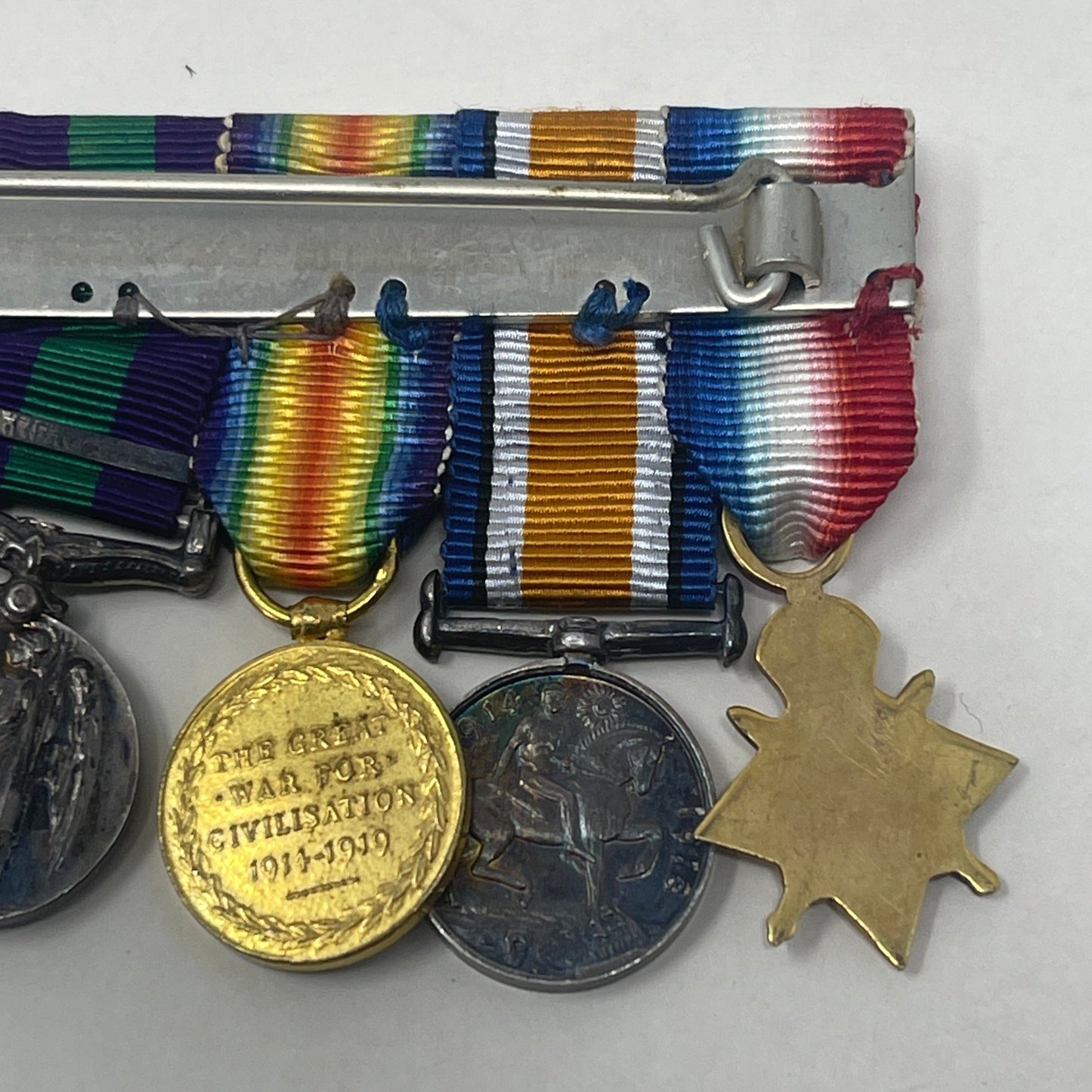 British Military World War I and later Eleven Medal Miniature Medal Dress Group