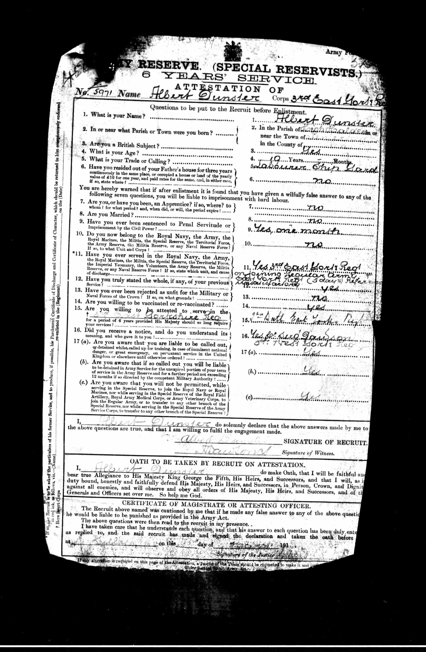 Great War MM Group 45099 Sgt A Dunster 228th Company MGC