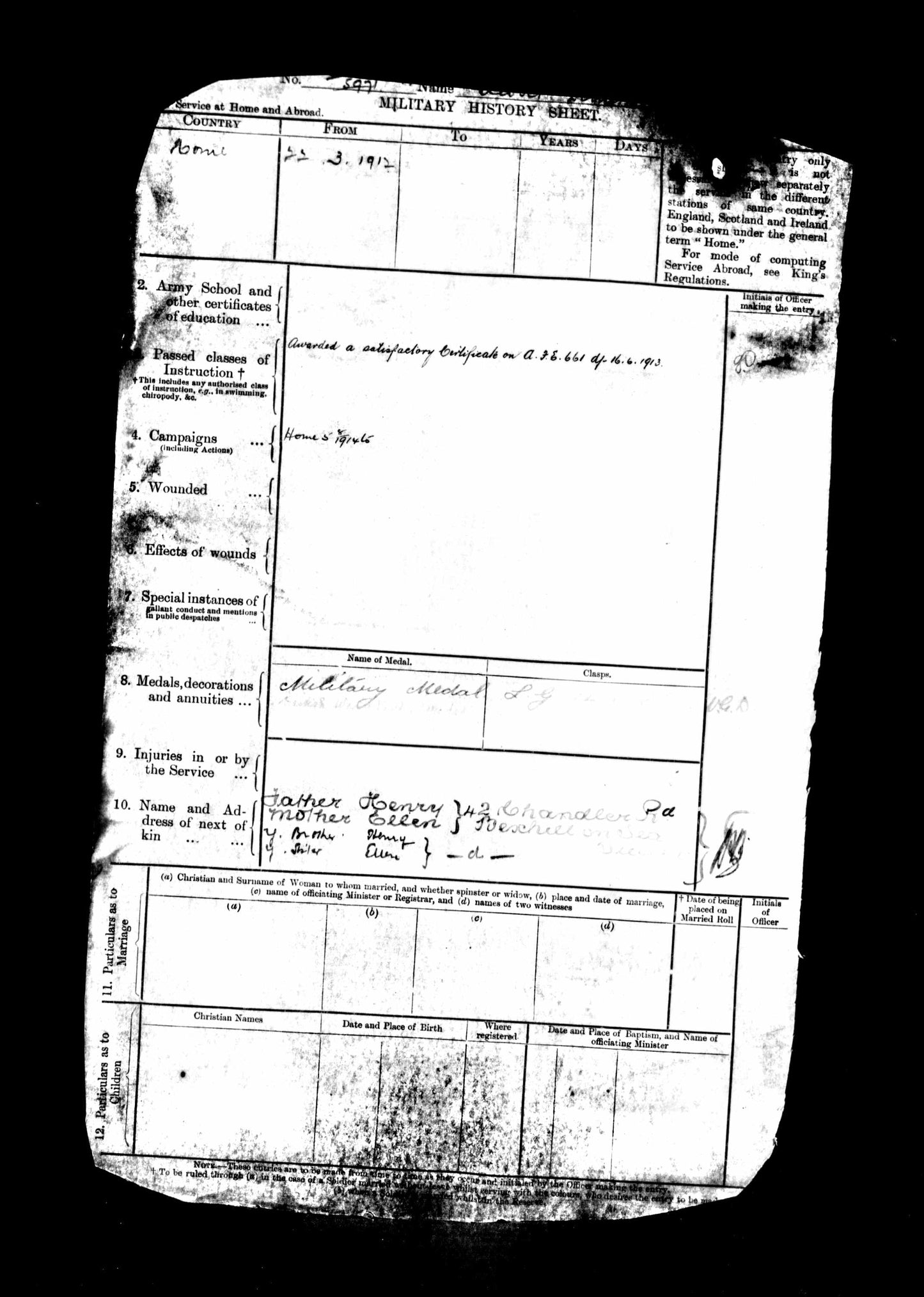 Great War MM Group 45099 Sgt A Dunster 228th Company MGC
