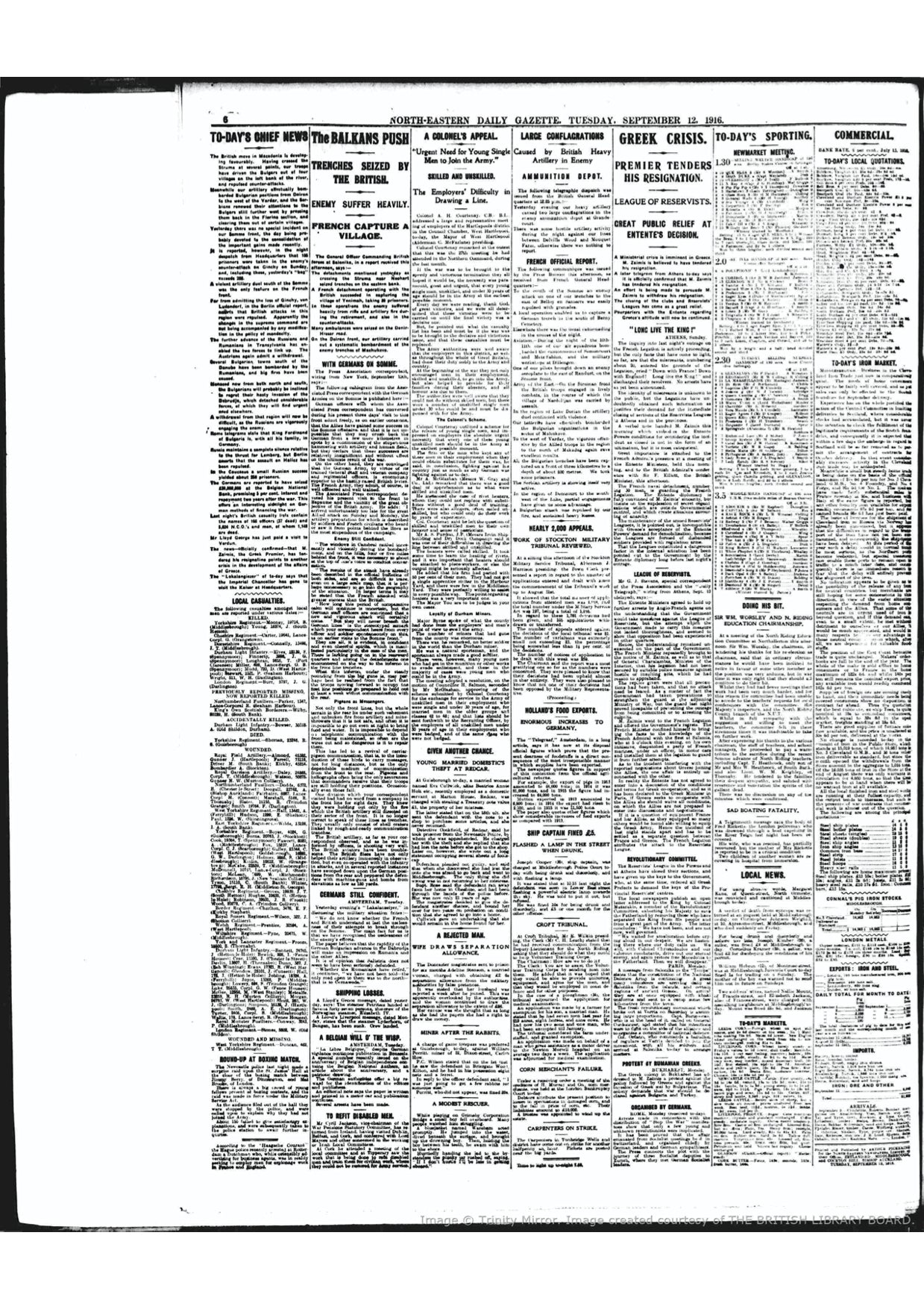 Gazette for MM medal award
