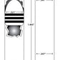 Diagram of a .320 revolving rifle with dimensions on a white background