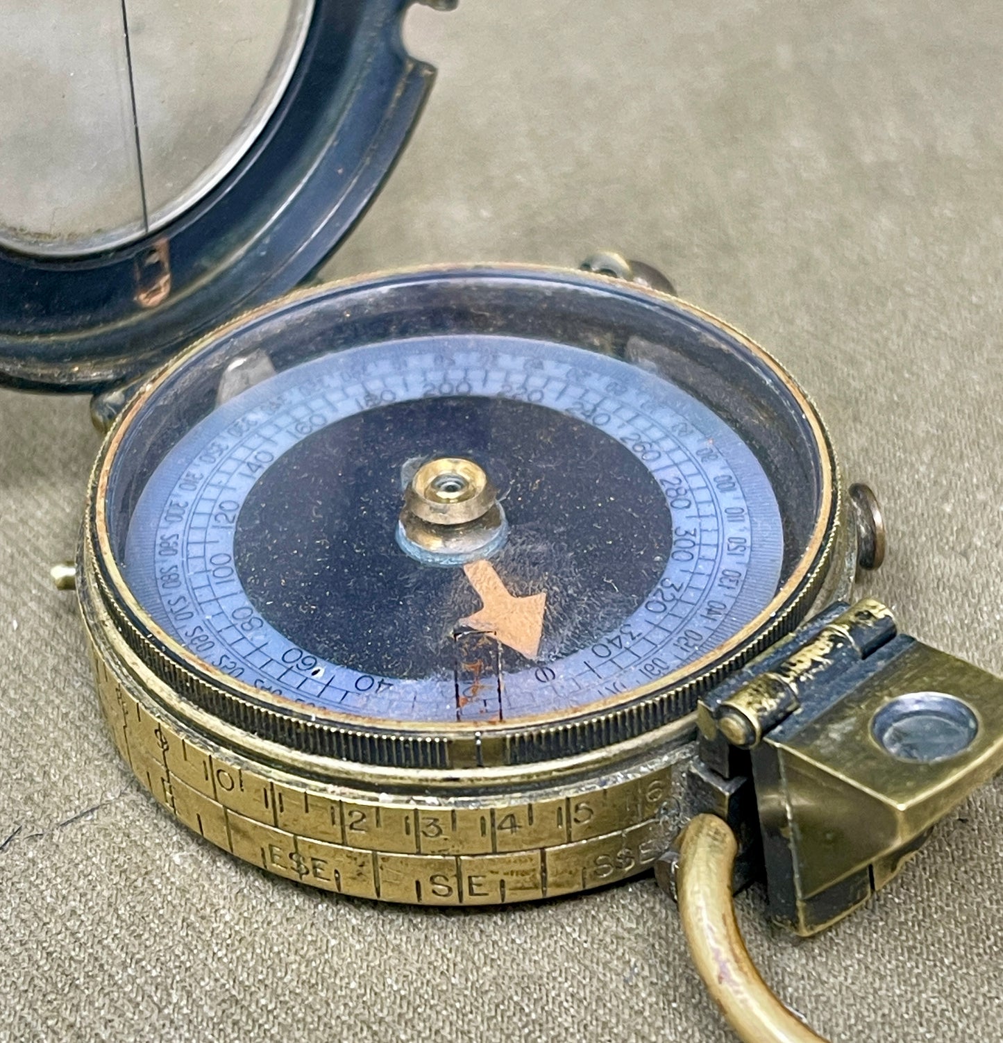 WWI British Verner’s Patent Marching Compass – 1917 F-L No.93651