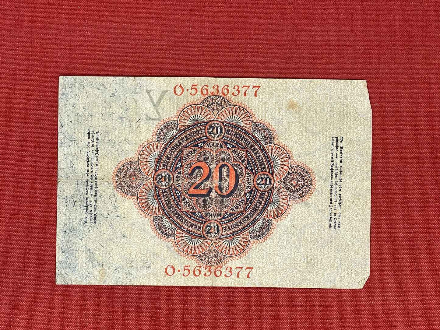 20 Reichsbanknote 1914 Banknote